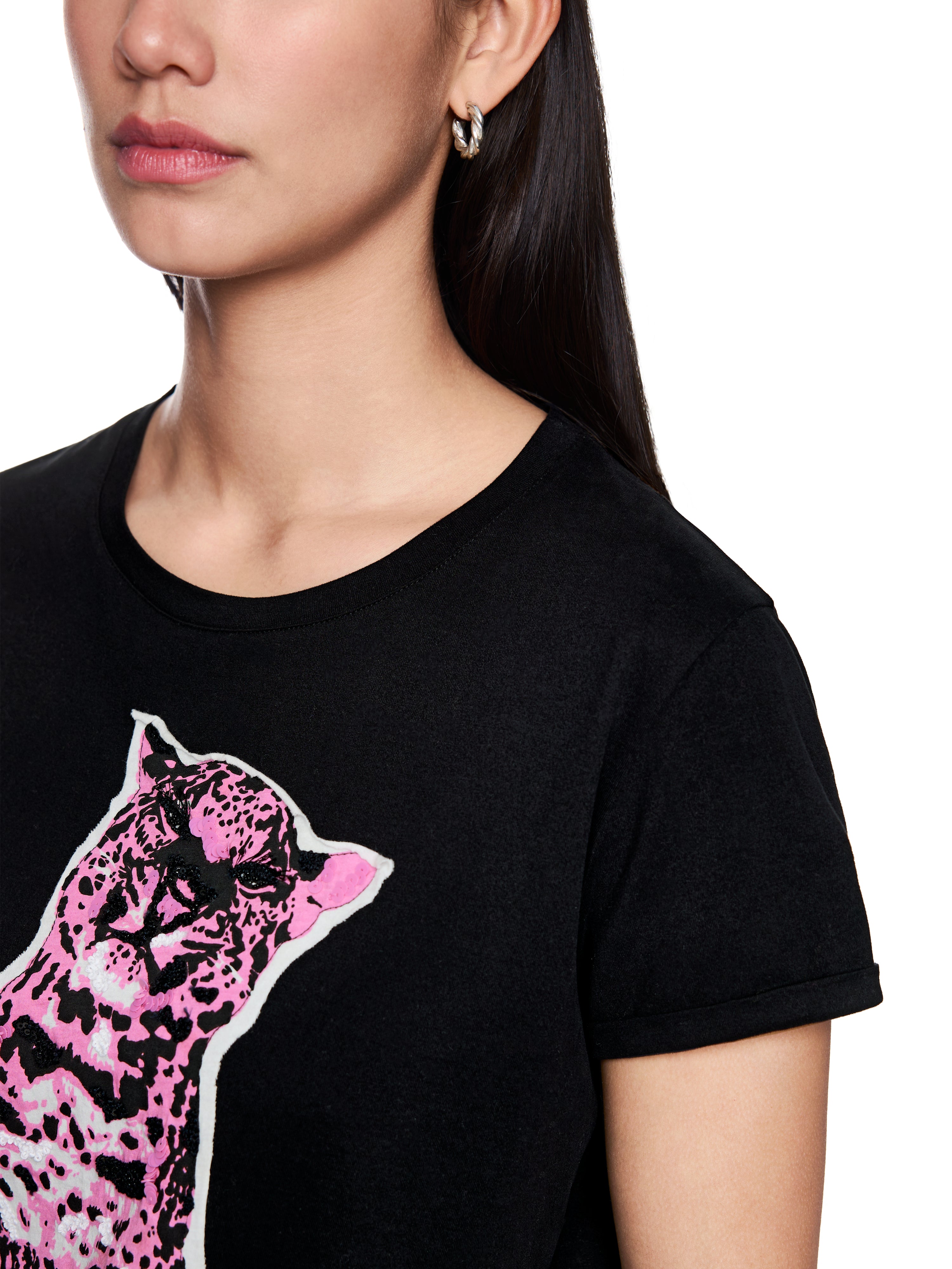 Marc Cain Baumwollshirt mit Aufdruck