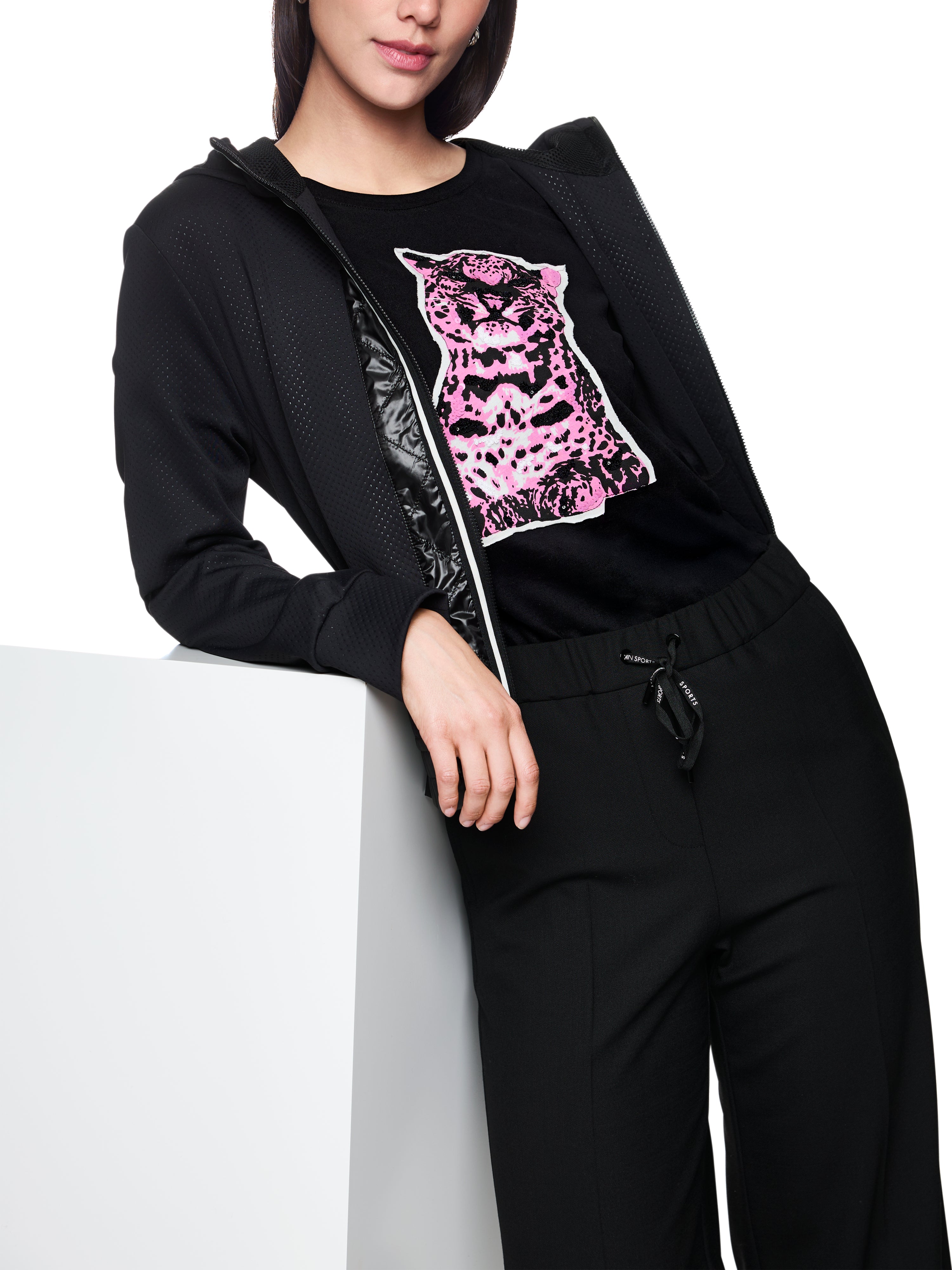 Marc Cain Baumwollshirt mit Aufdruck