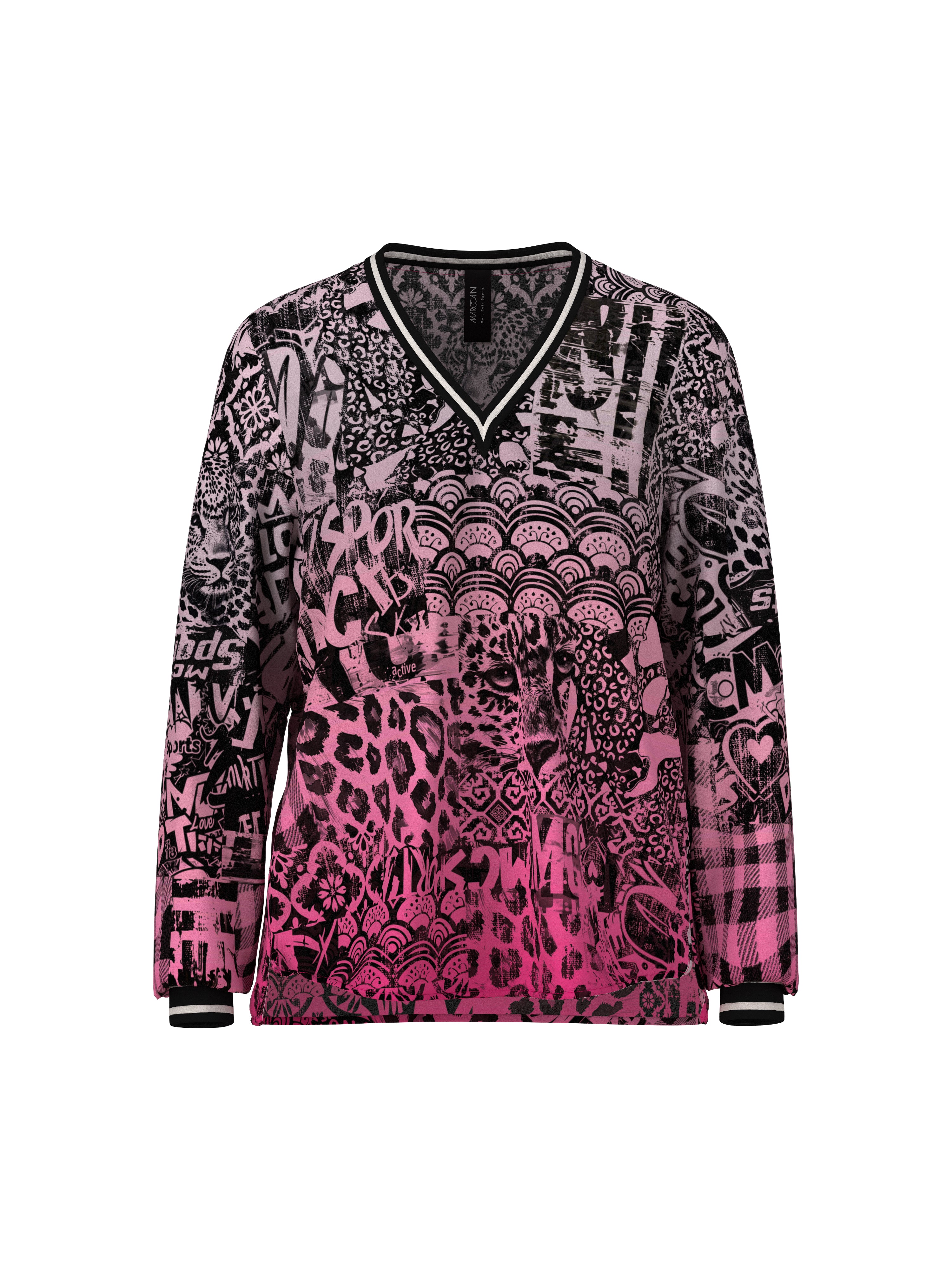 Marc Cain Lockere Bluse mit Print
