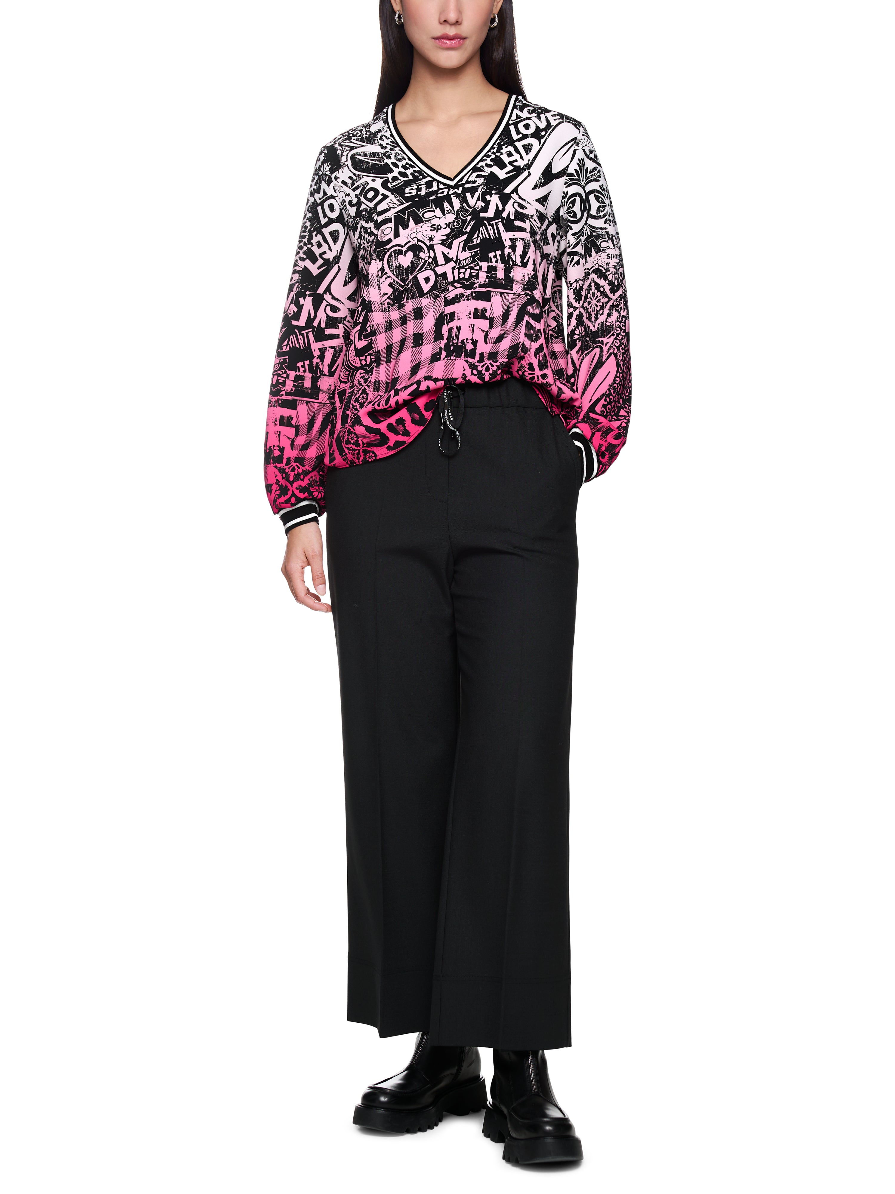 Marc Cain Lockere Bluse mit Print