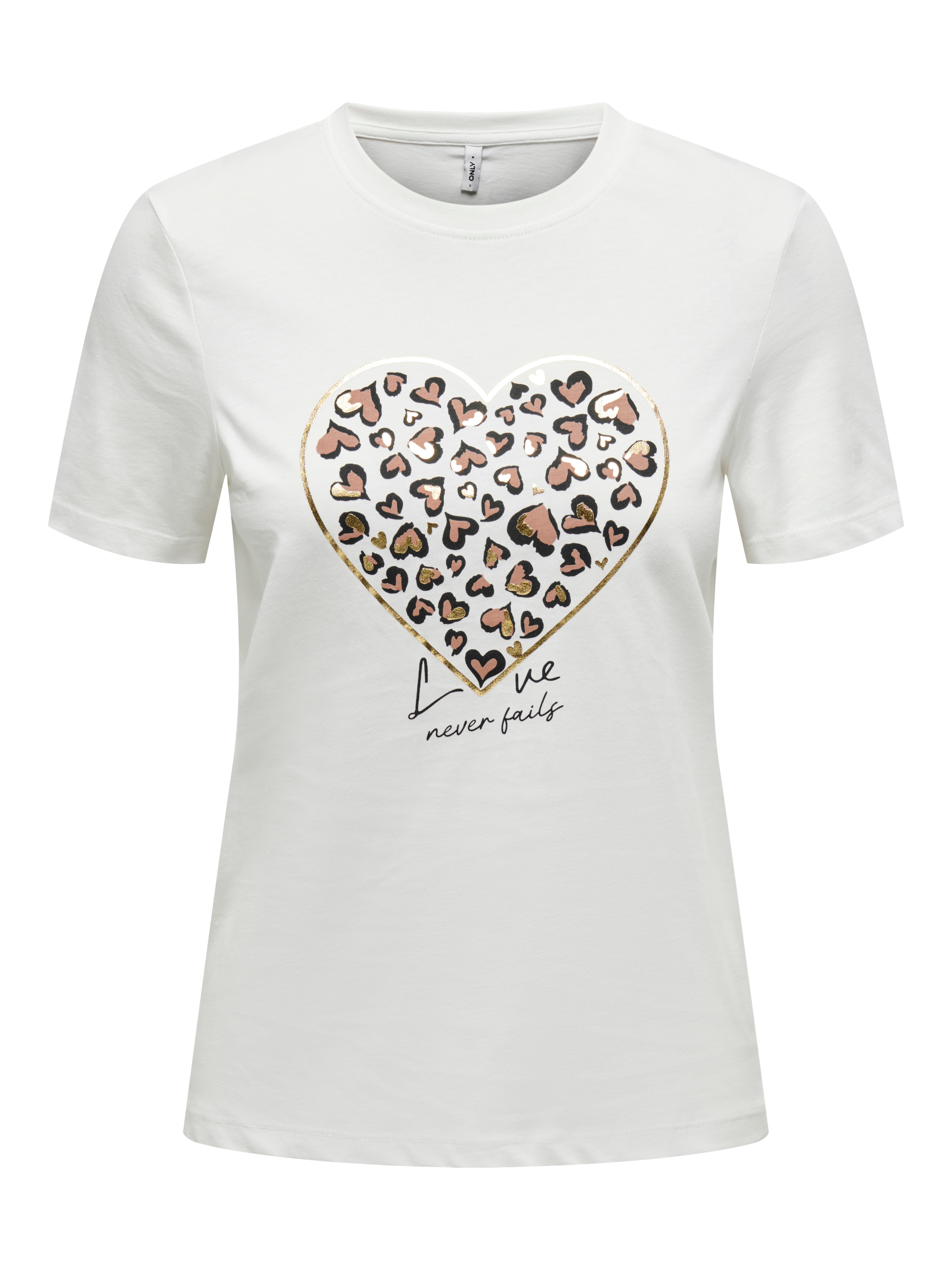 ONLY TANYA LIFE REG S/S LEO PRINT TOP JRS