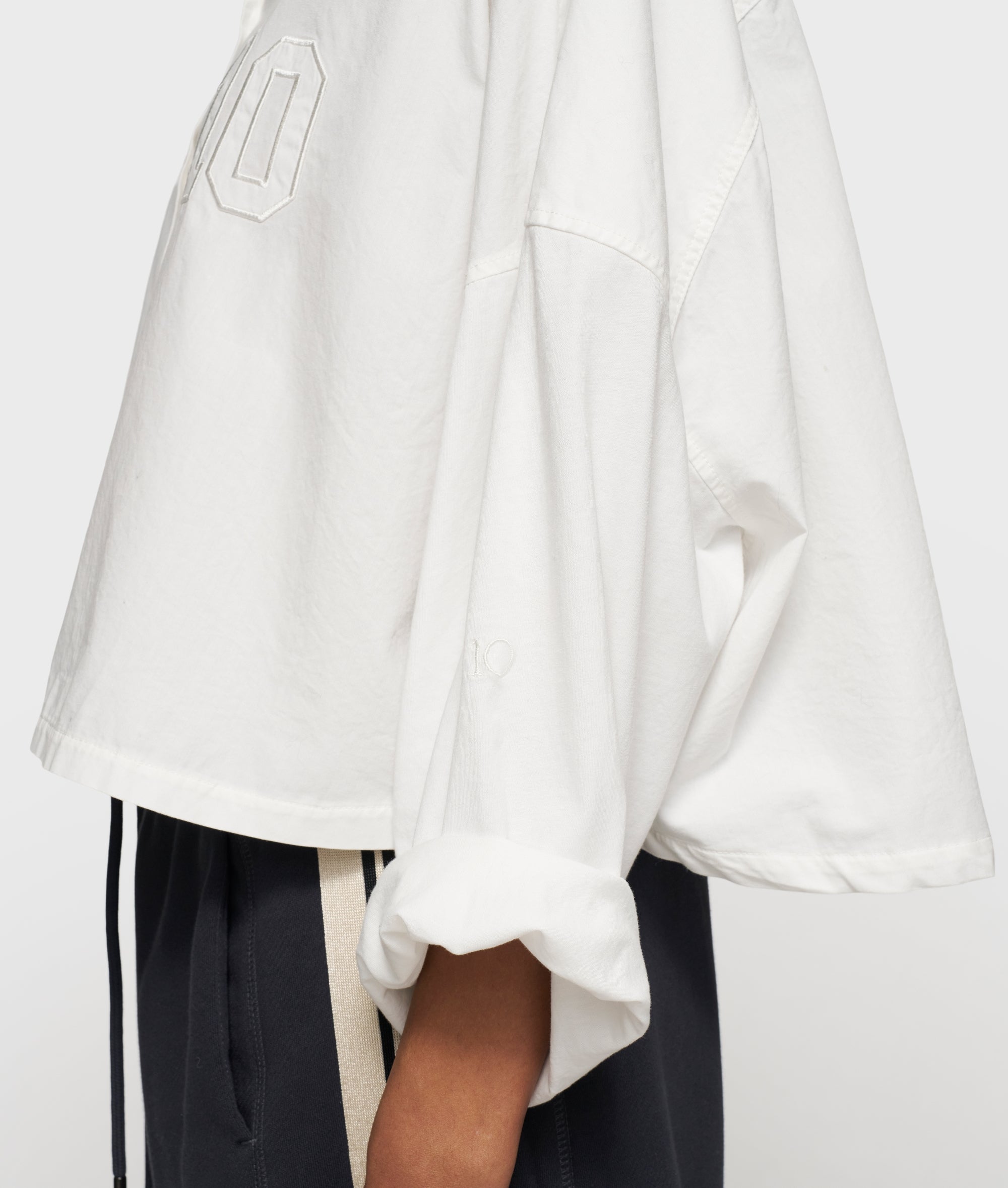 10Days oversized cropped shirt