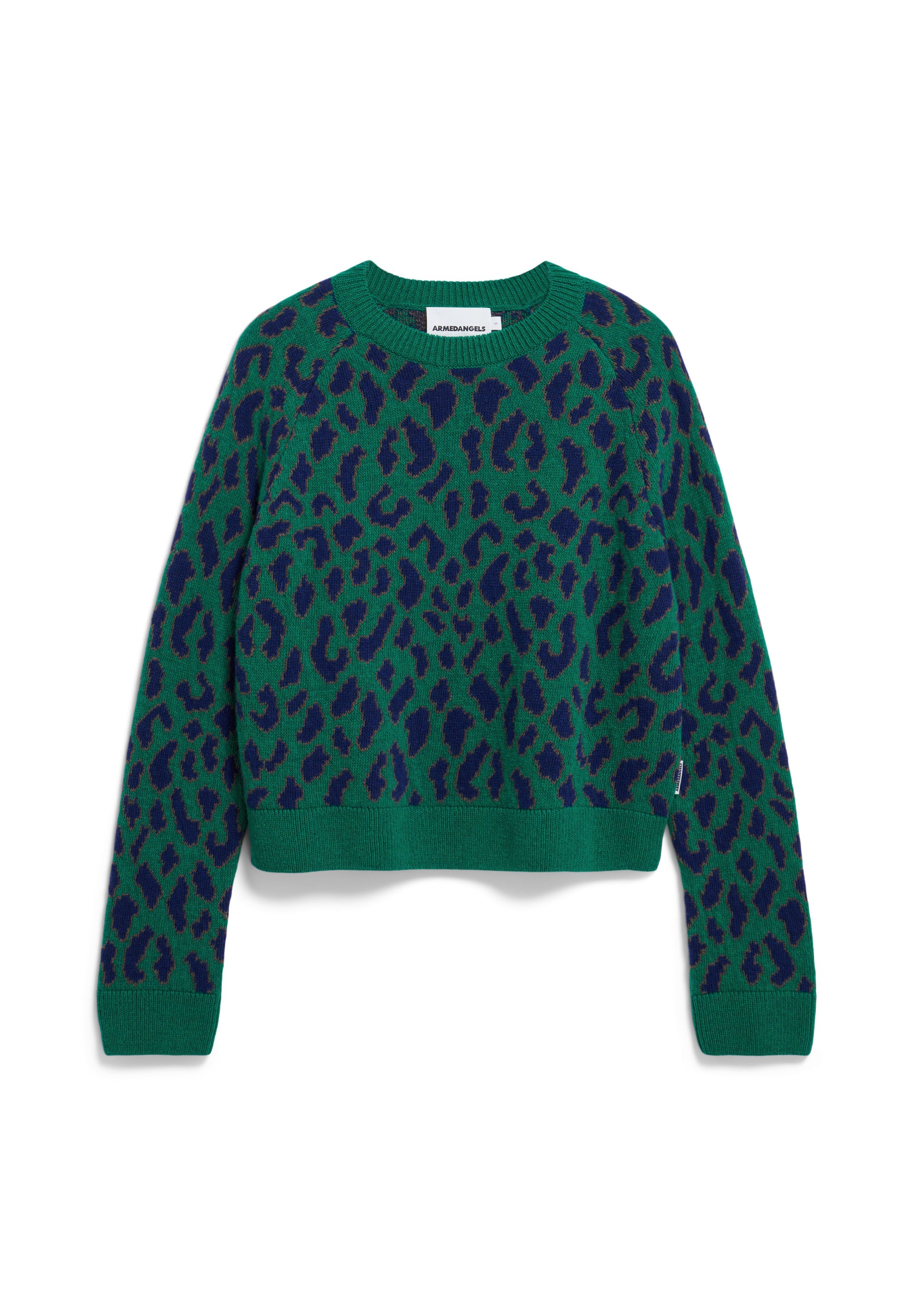 Armedangels r DILIRIAA LEOPAA-Pullover aus grobem Strick mit Jacquard-Print