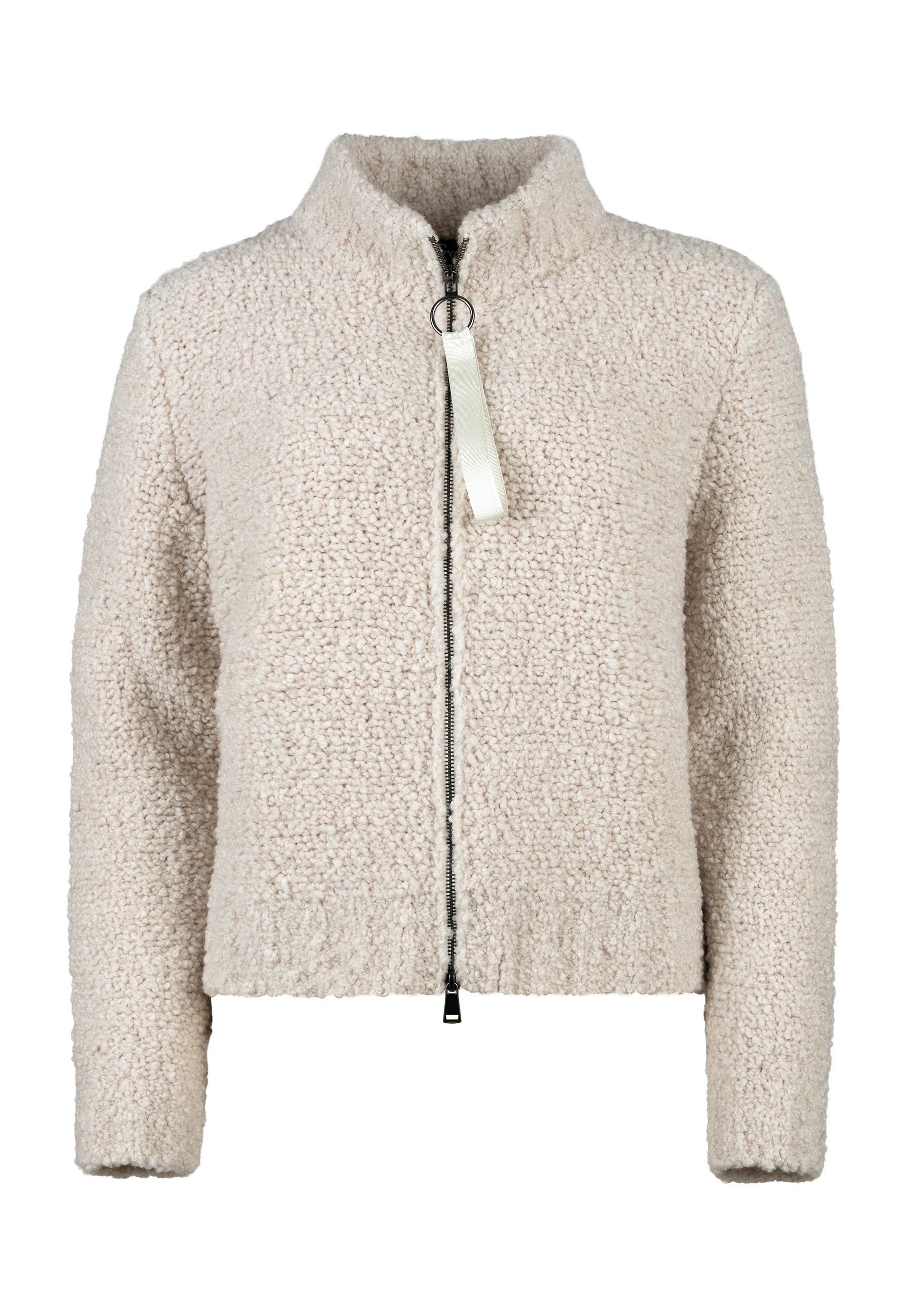 Grace Boucle Strickjacke Zipper