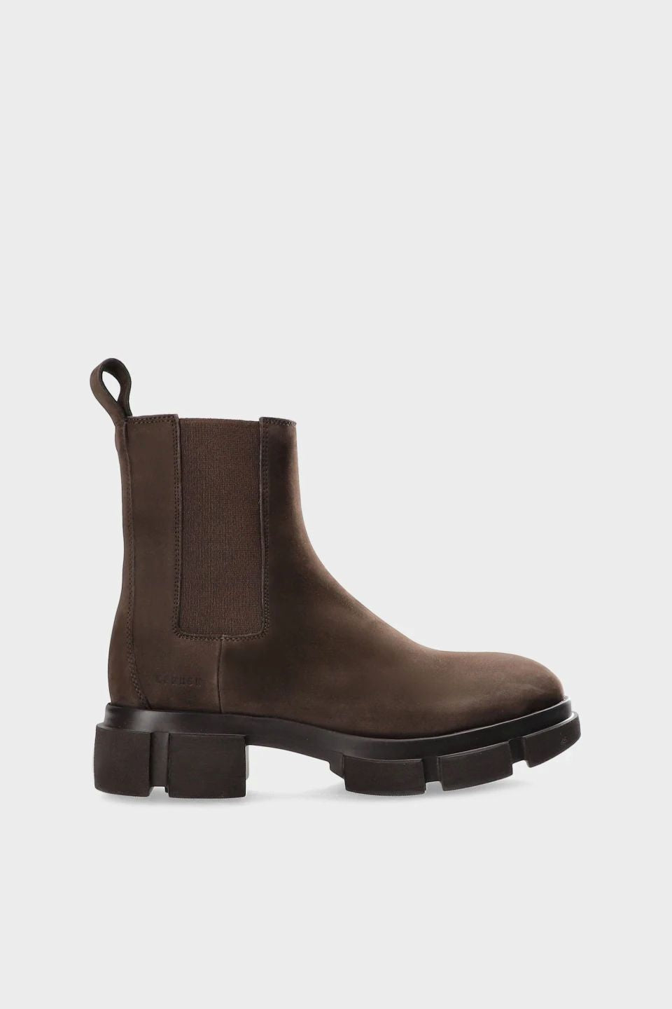 Copenhagen Chelsea Boots aus weichem Nubukleder chocolate