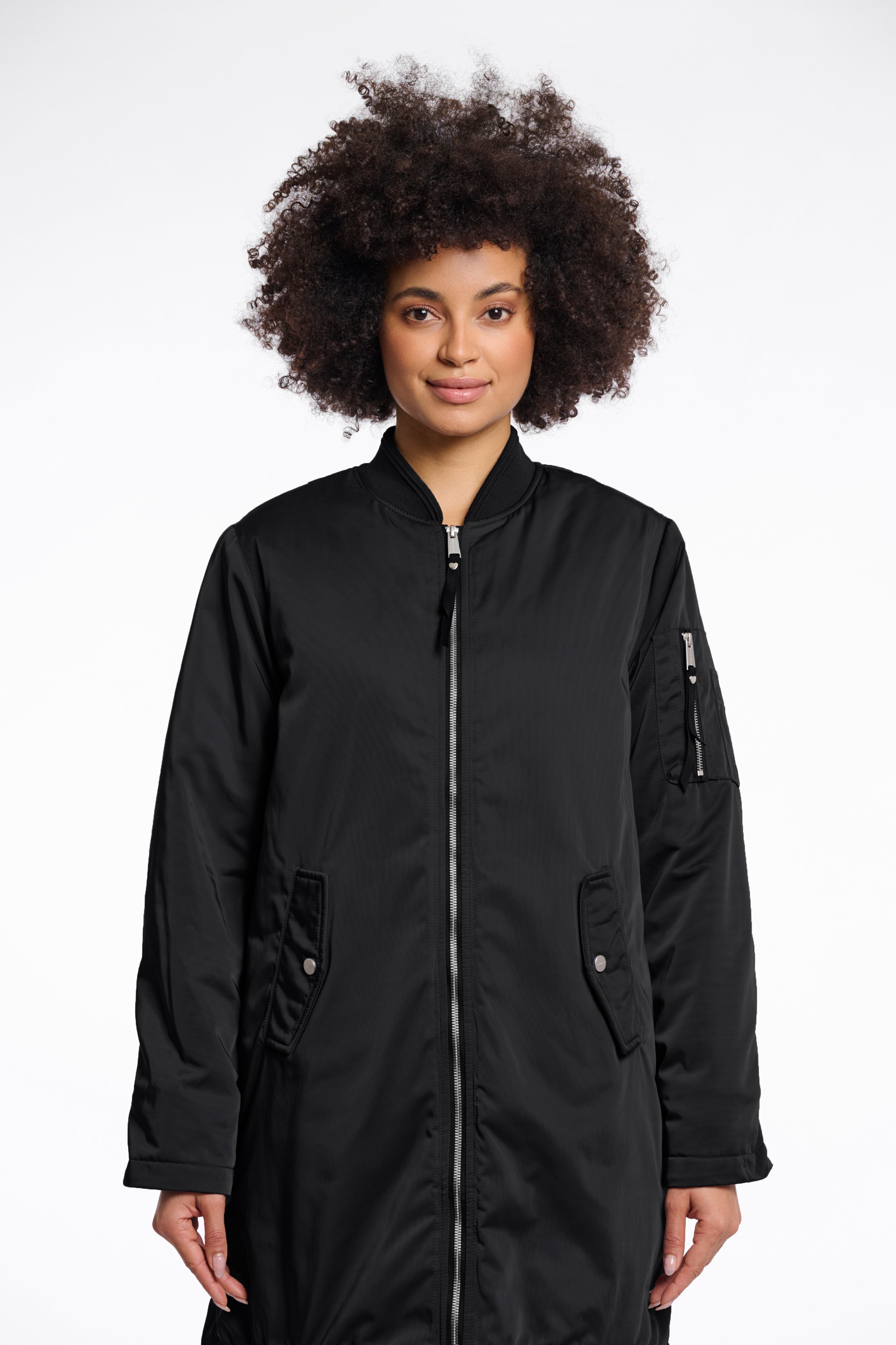 RINO&PELLE Lange Bomberjacke Star