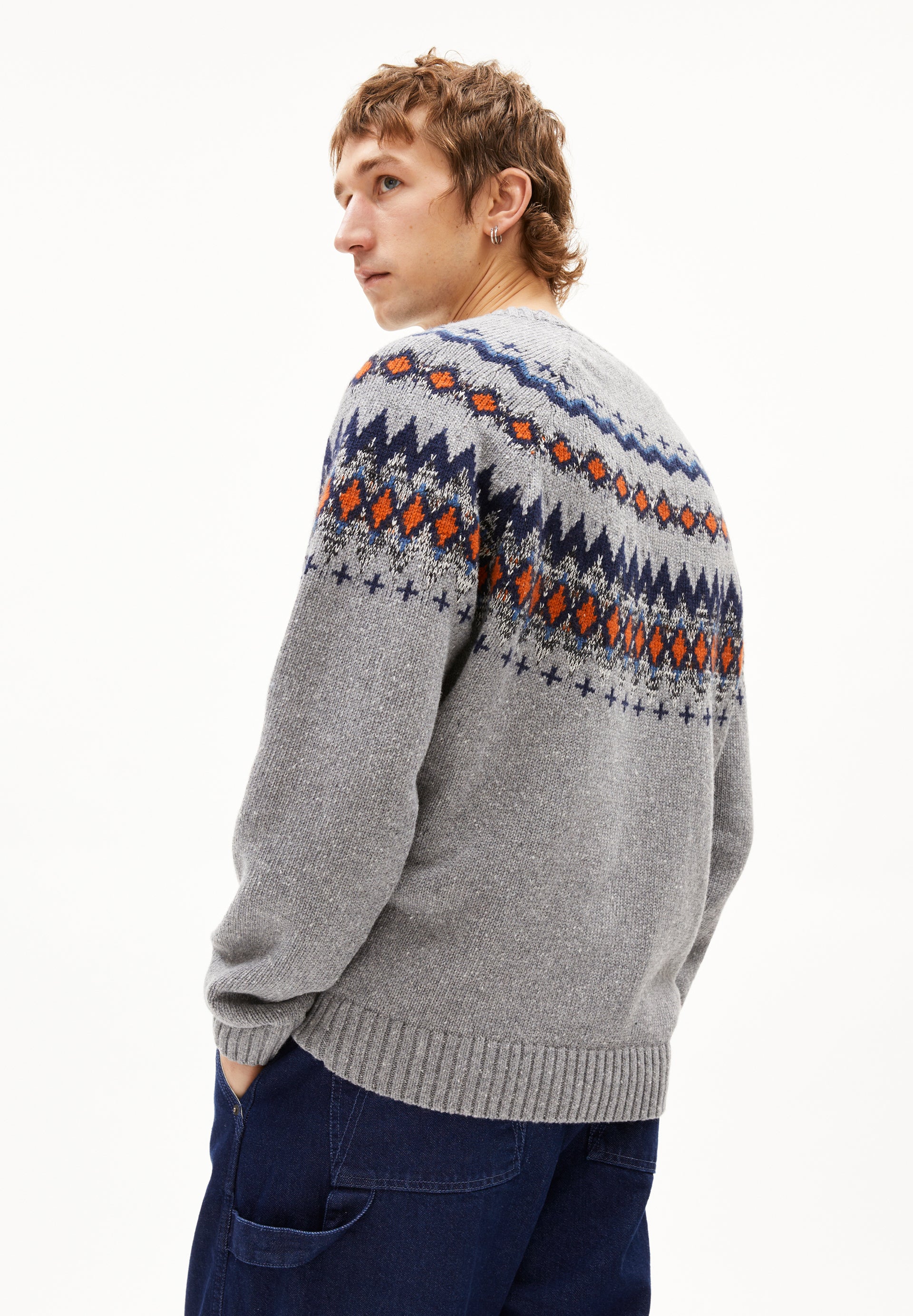 Armedangels Pullover mit Grobstrickmuster KAALLA FAIR ISLE