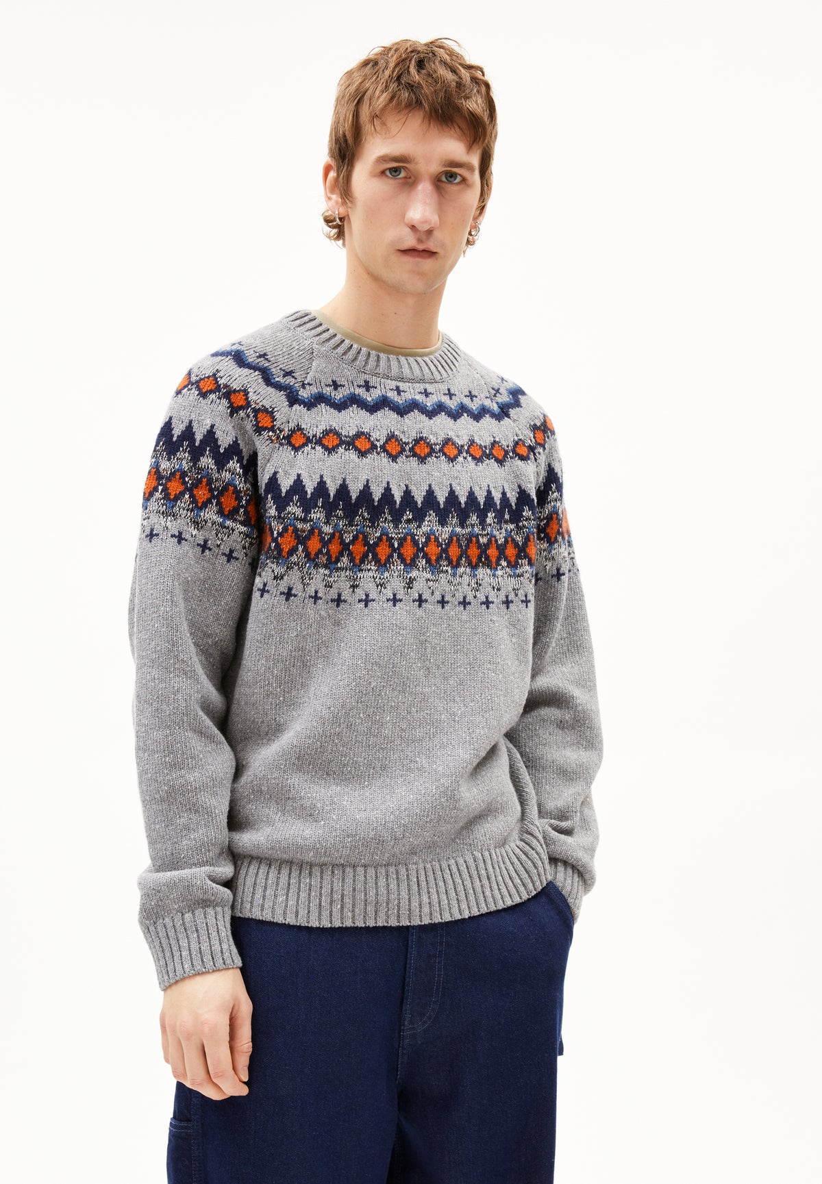 Armedangels Pullover mit Grobstrickmuster KAALLA FAIR ISLE