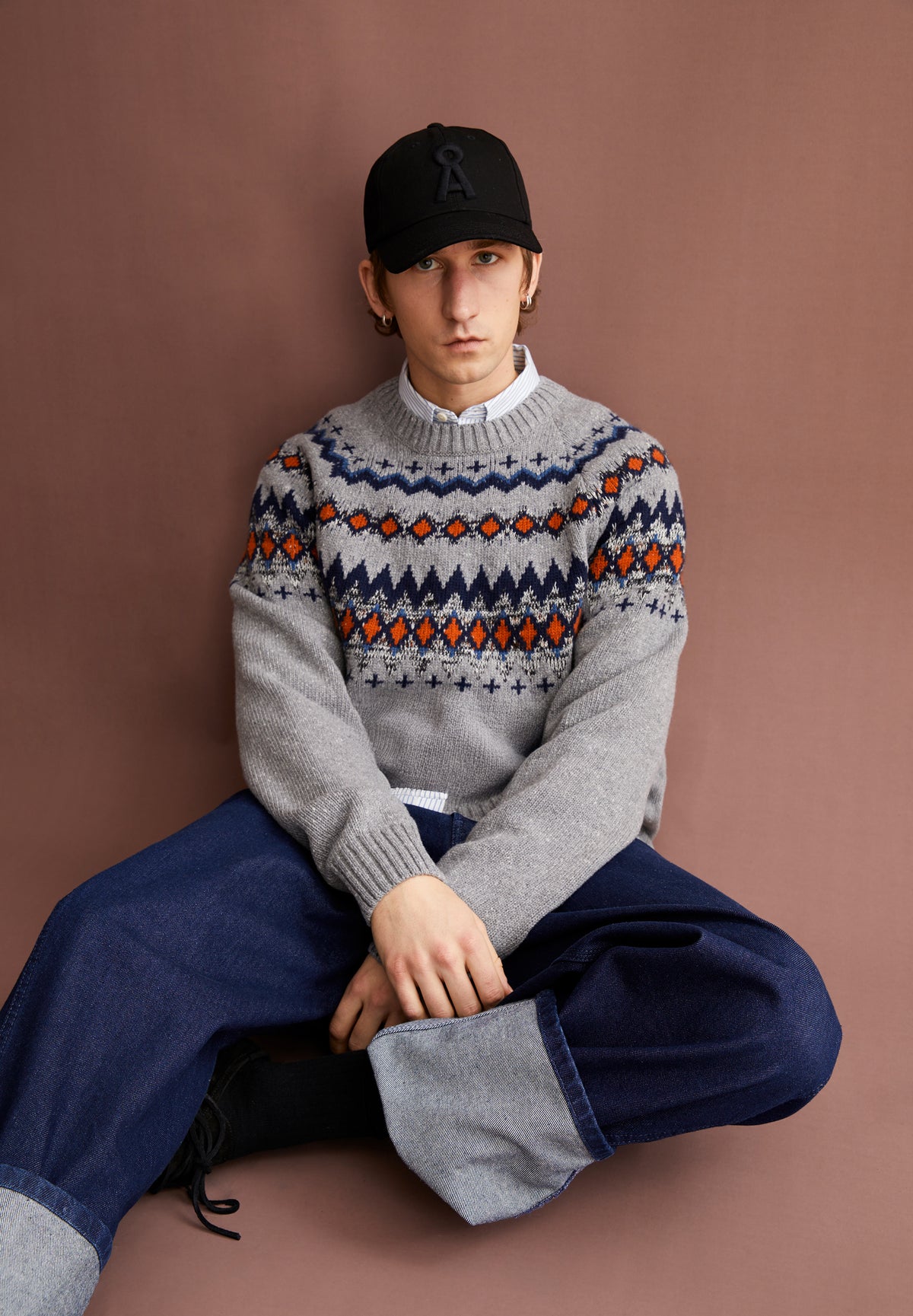 Armedangels Pullover mit Grobstrickmuster KAALLA FAIR ISLE