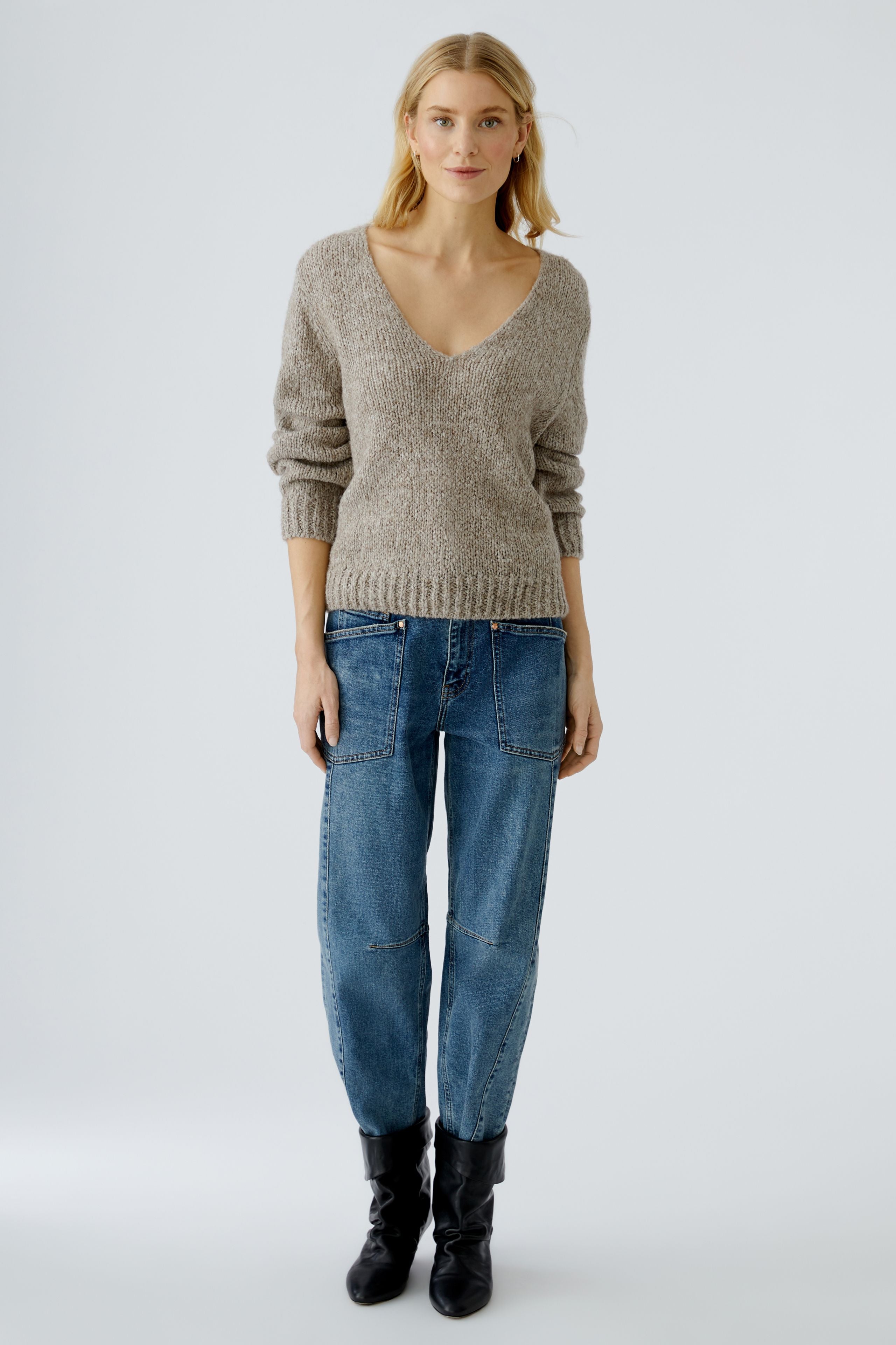 OUI Pullover mit Strickbündchen