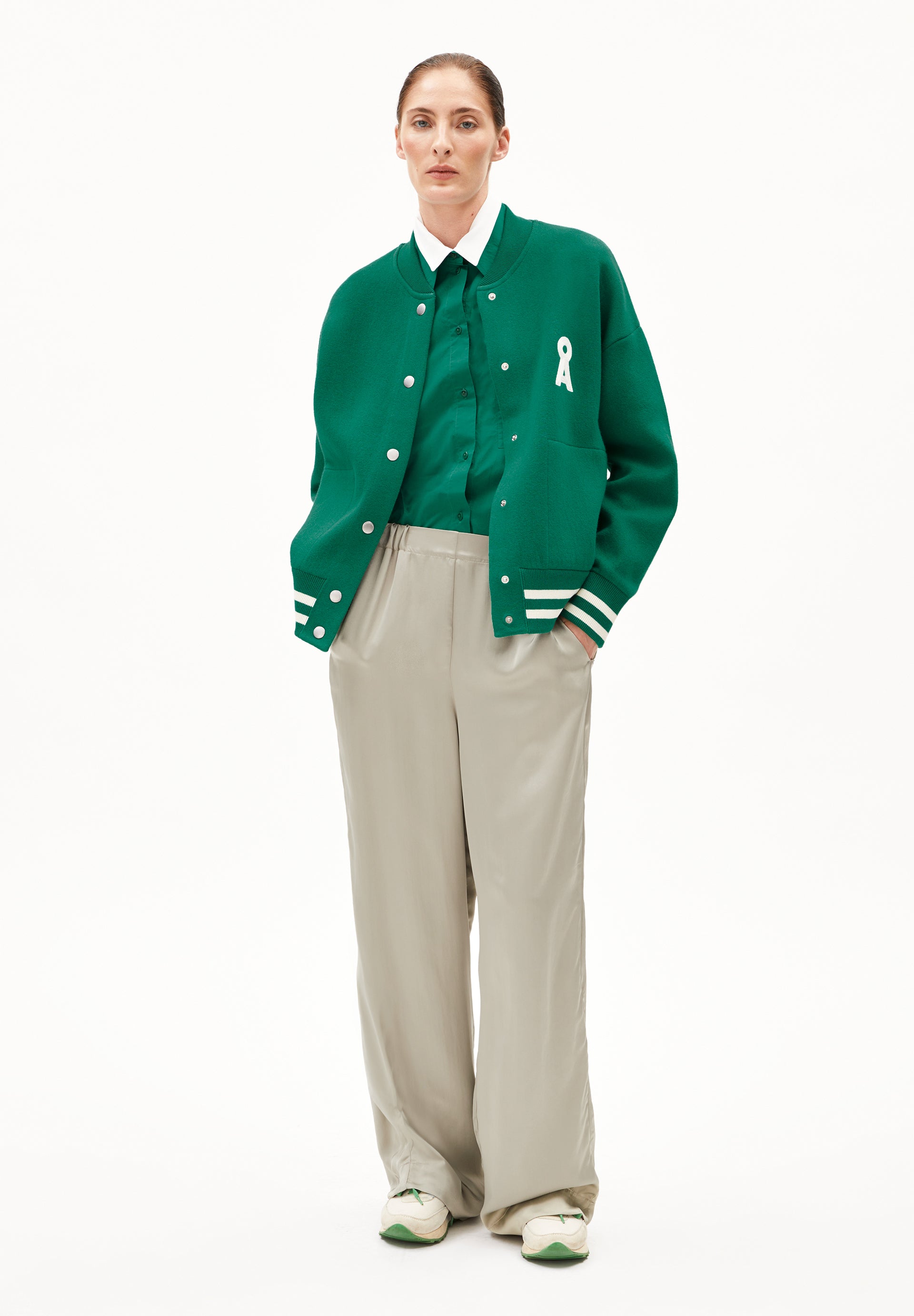 Armedangels Collegejacke aus Feinstrick AALISON
