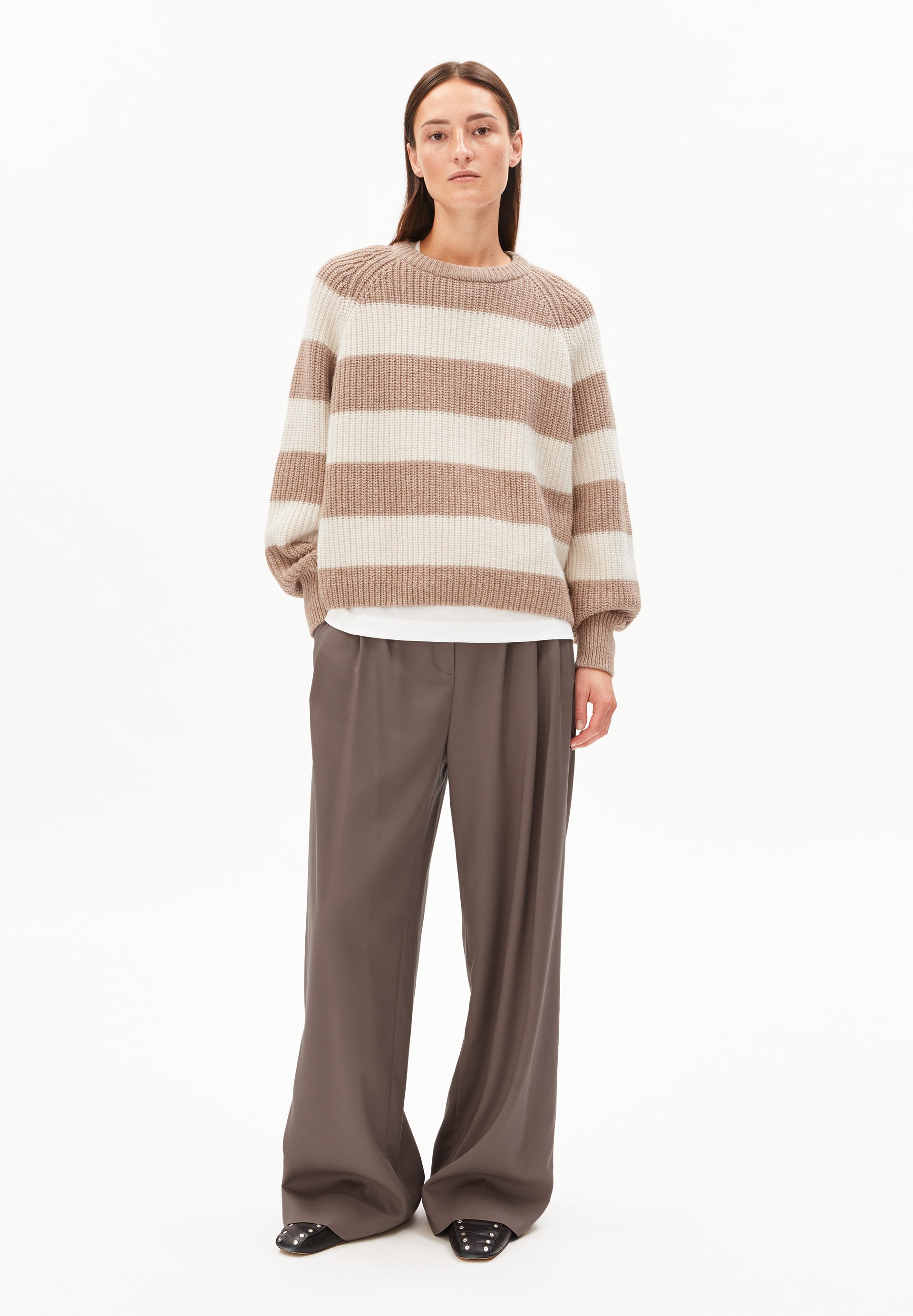 Armedangels Grobstrickpullover KAAGI STRIPES