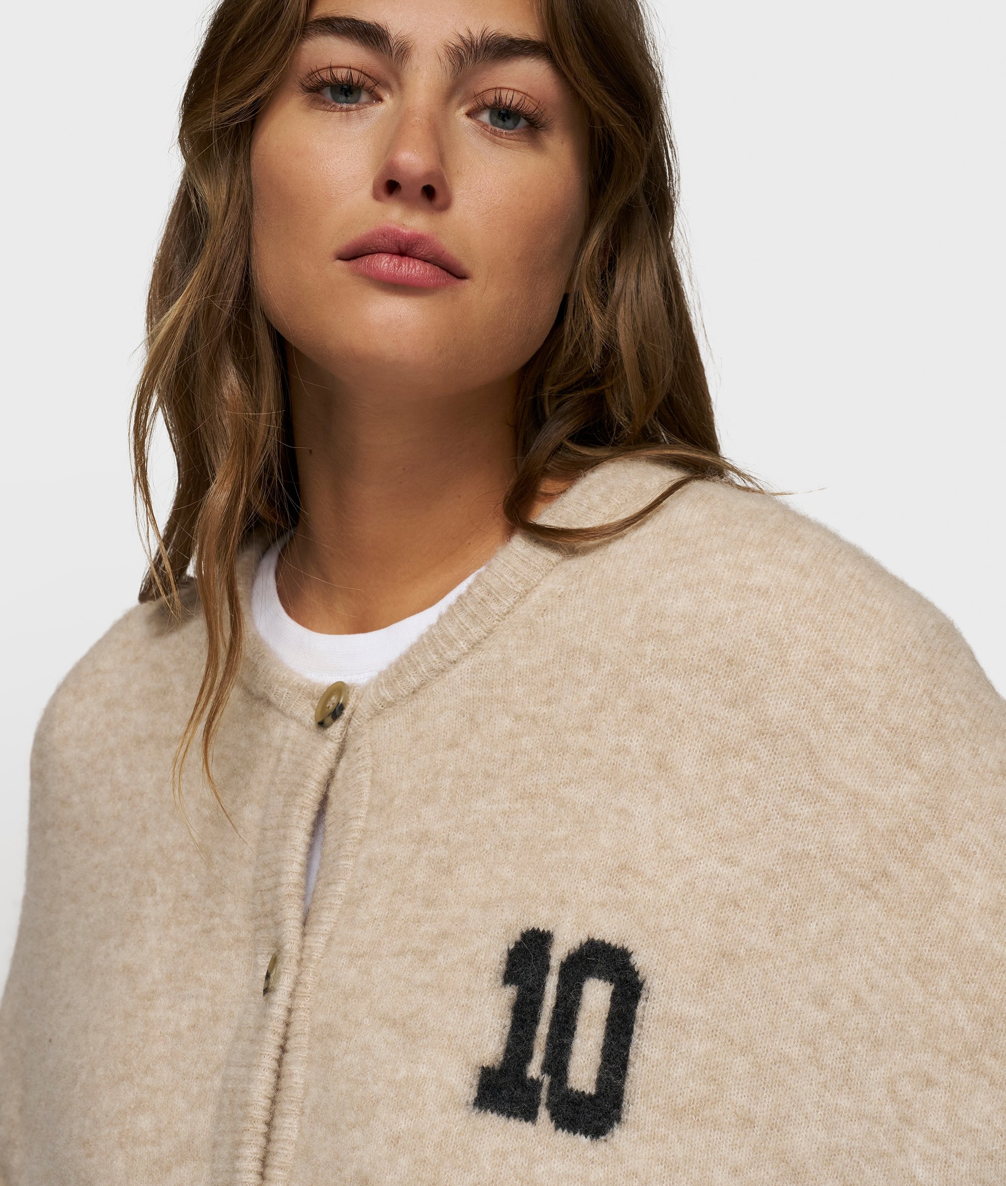 10 Days weicher Baseball-Strickcardigan
