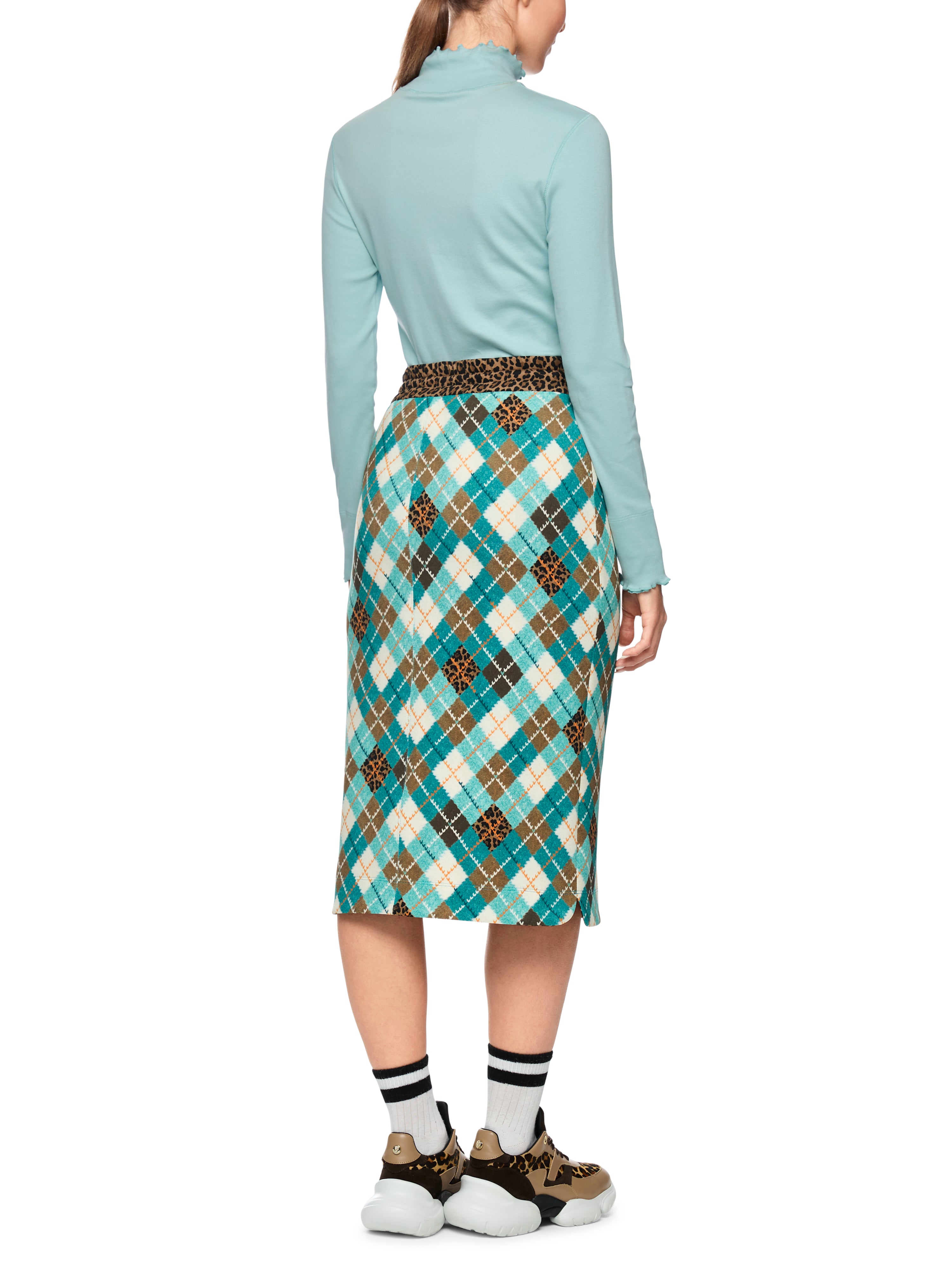 Marc Cain Unifarbenes Langarmshirt mit Rollkragen