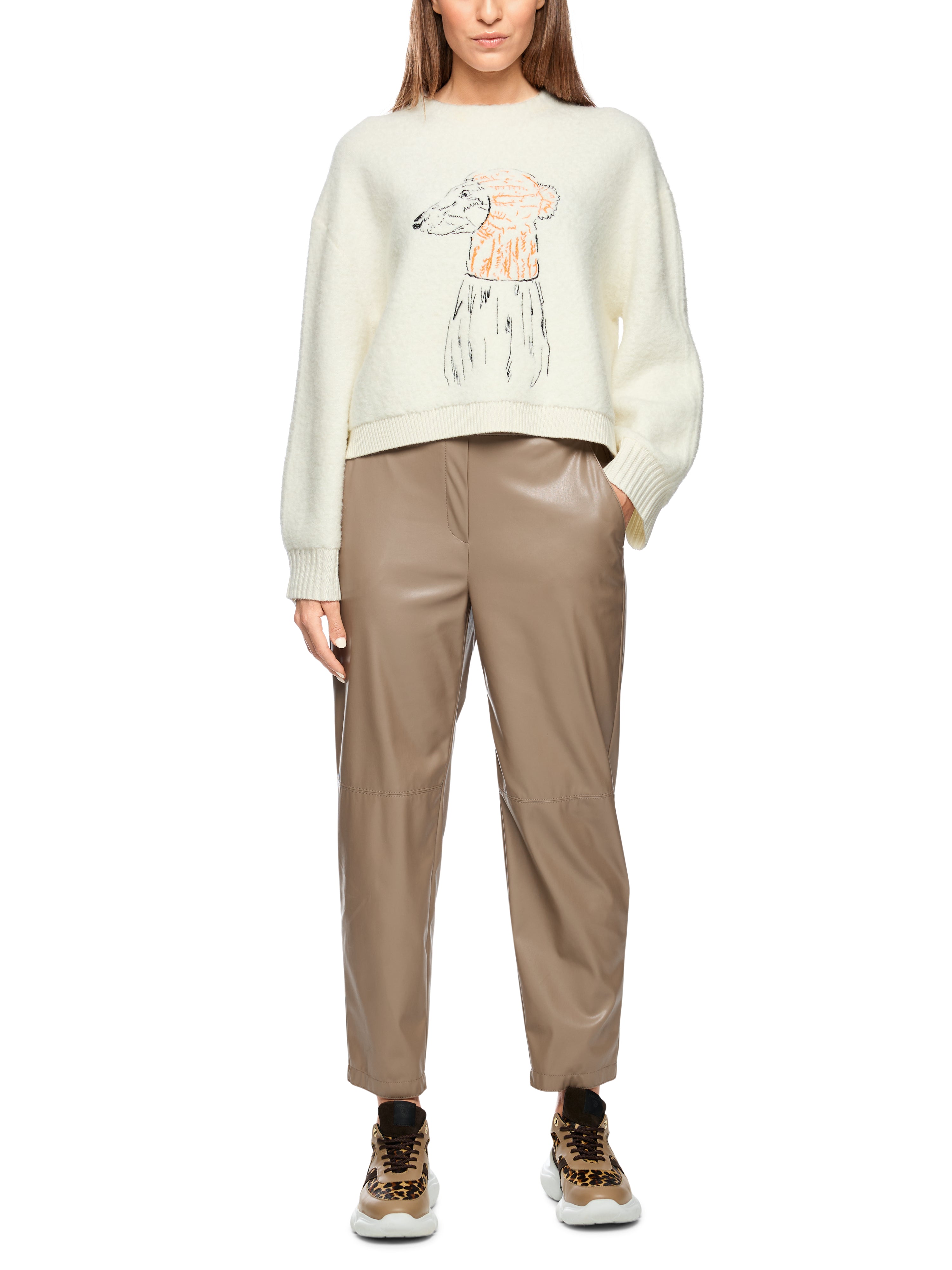 Marc Cain RANCHI – Hose aus Kunstleder