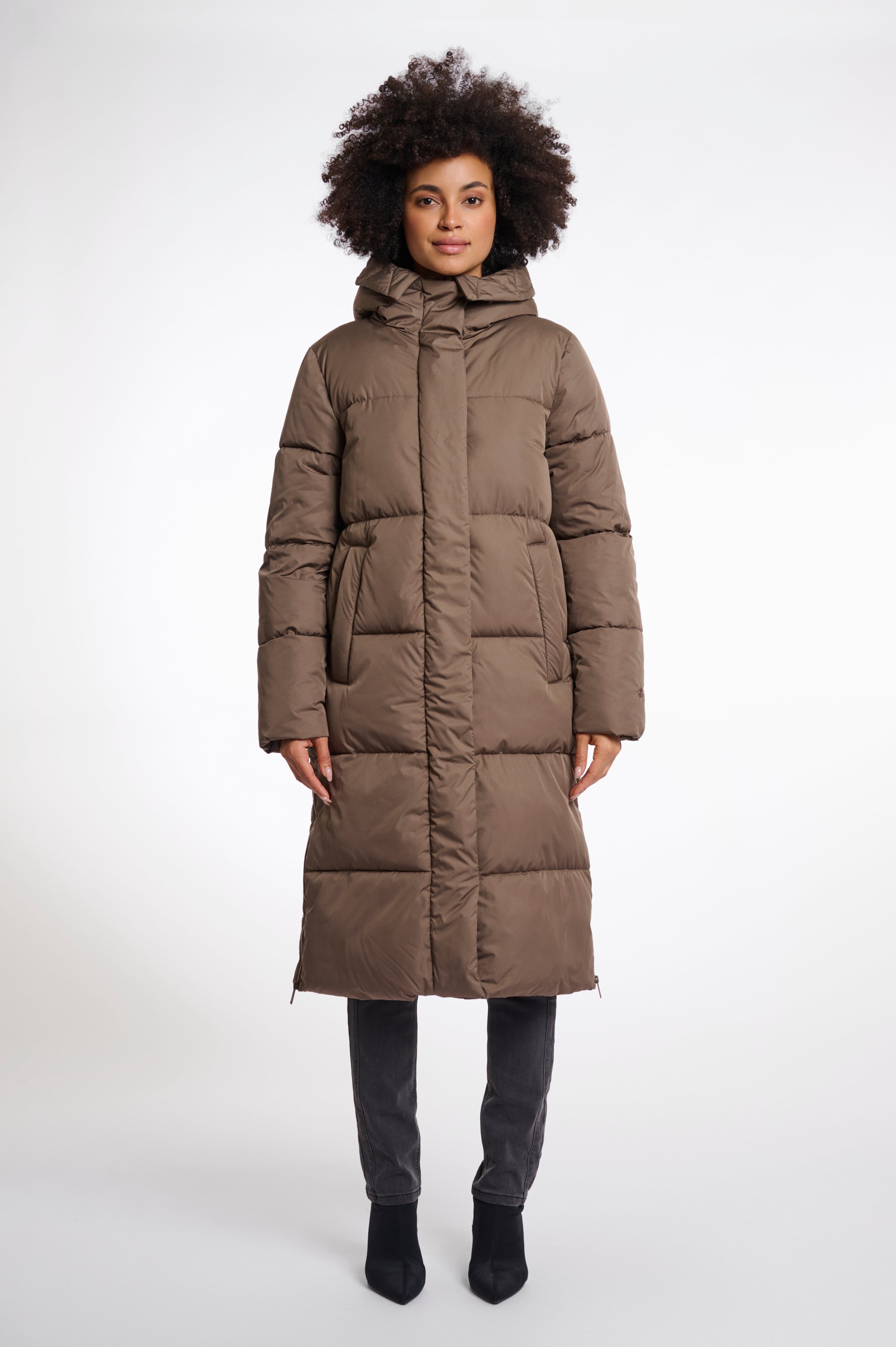 RINO&PELLE Mantel mit Kapuze Tessa