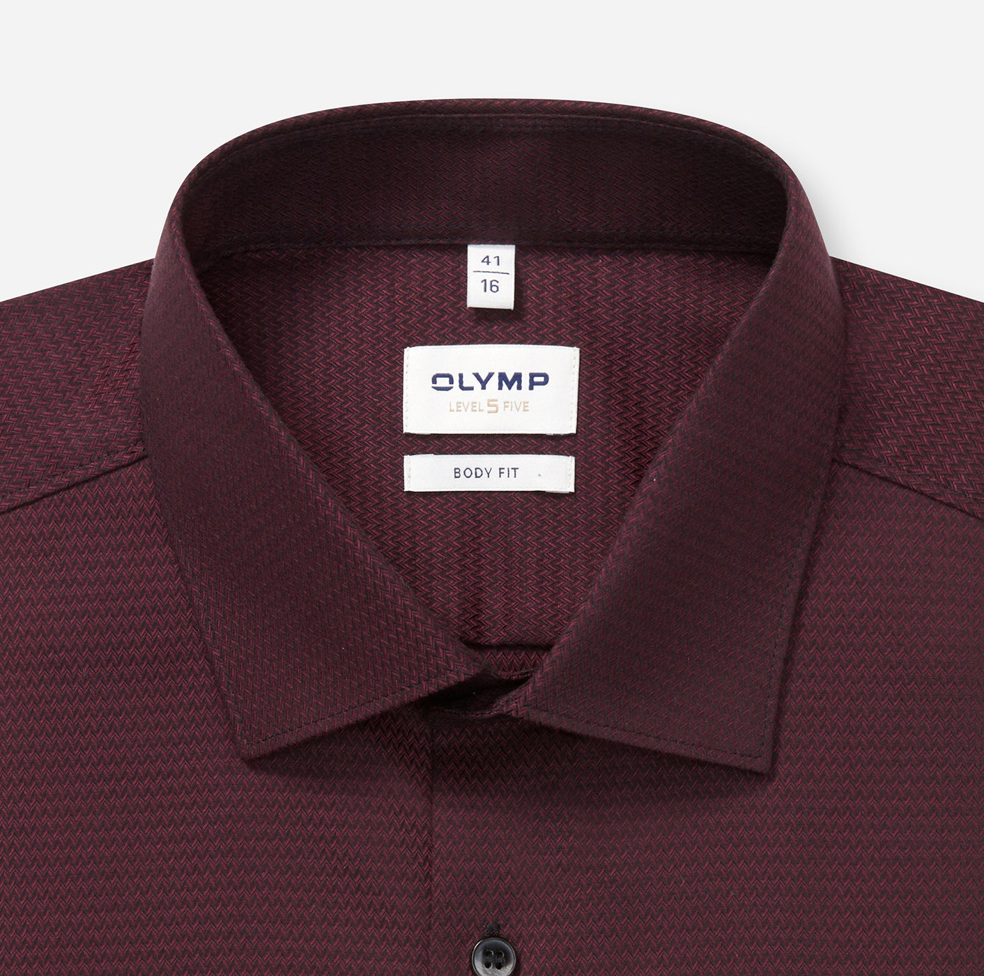 OLYMP Businesshemd Level Five, body fit, Bordeaux