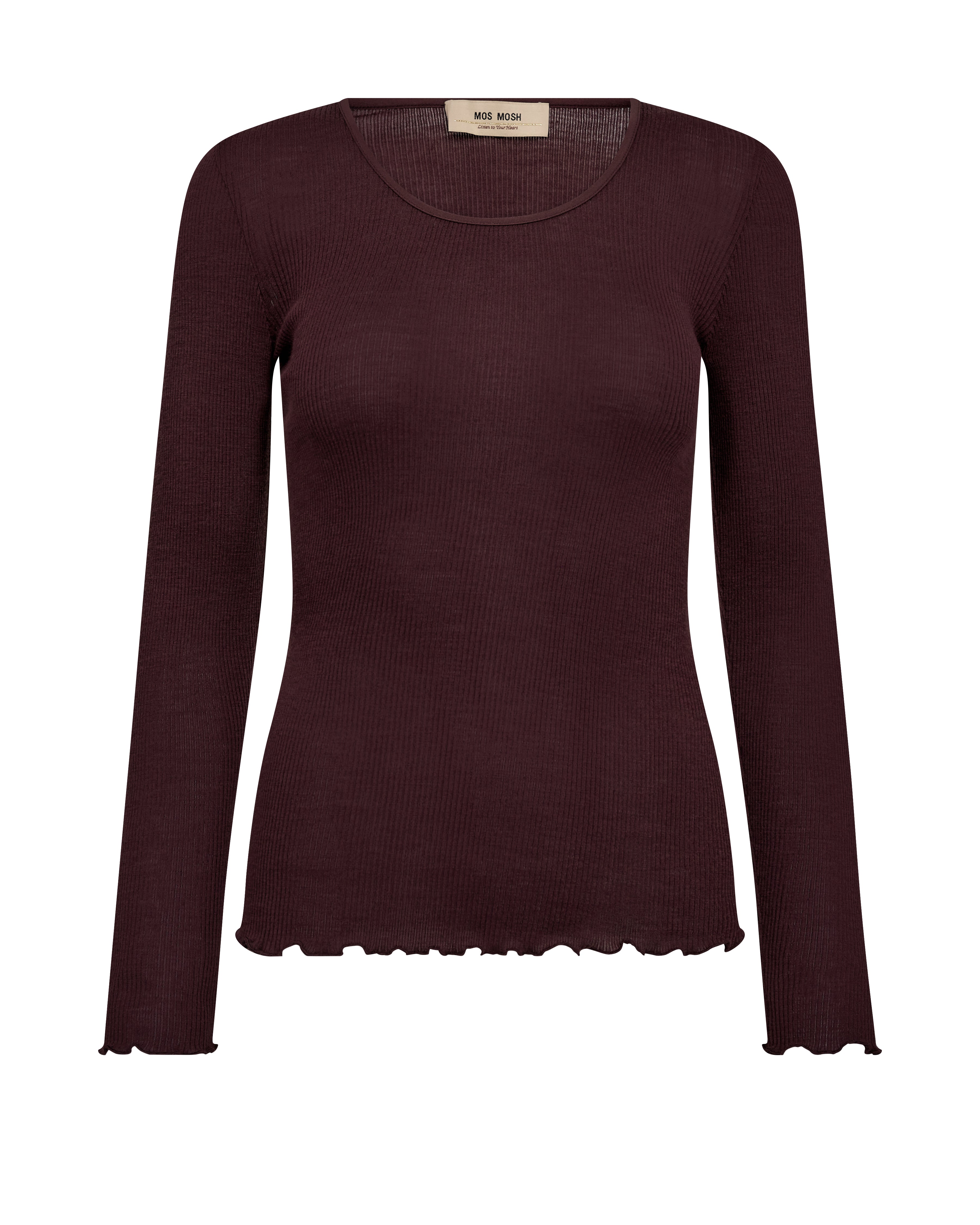 MOS MOSH MMElaine O-LS Seamless Langarm Tee
