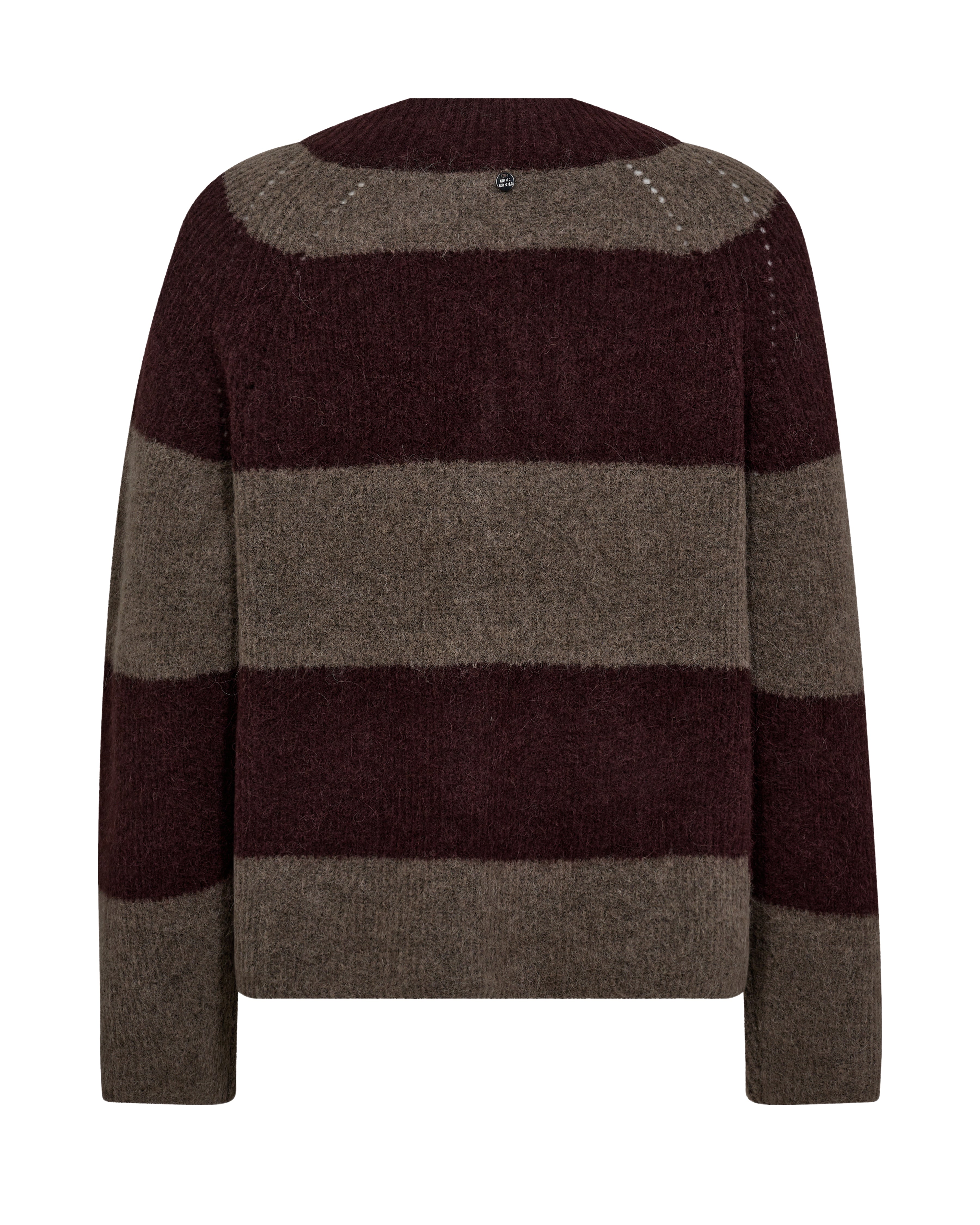 MOS MOSH MMTaci Stripe LS V-Neck Knit