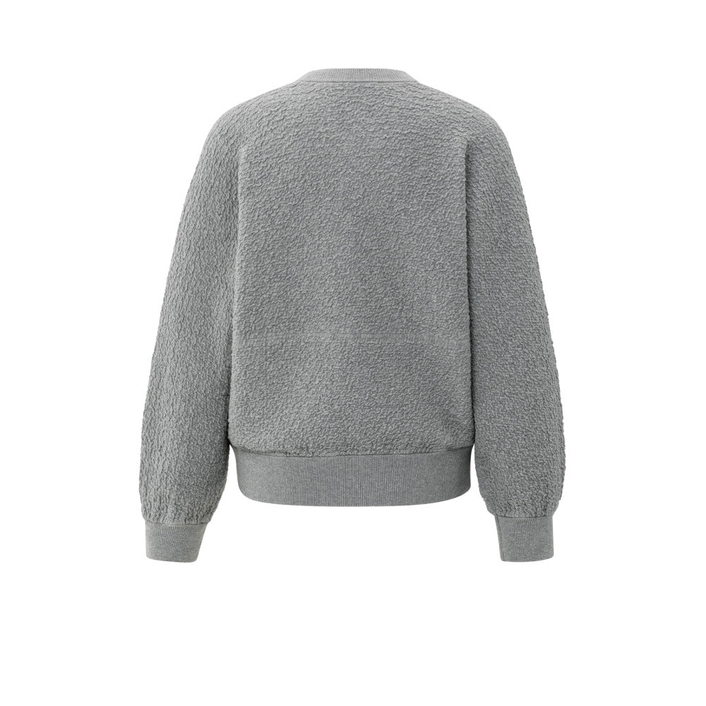 Yaya Gestrickte Bomberjacke mit langen Ärmeln