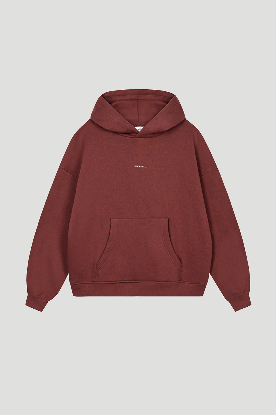 Oh April Boyfriend Hoodie Cherrywood