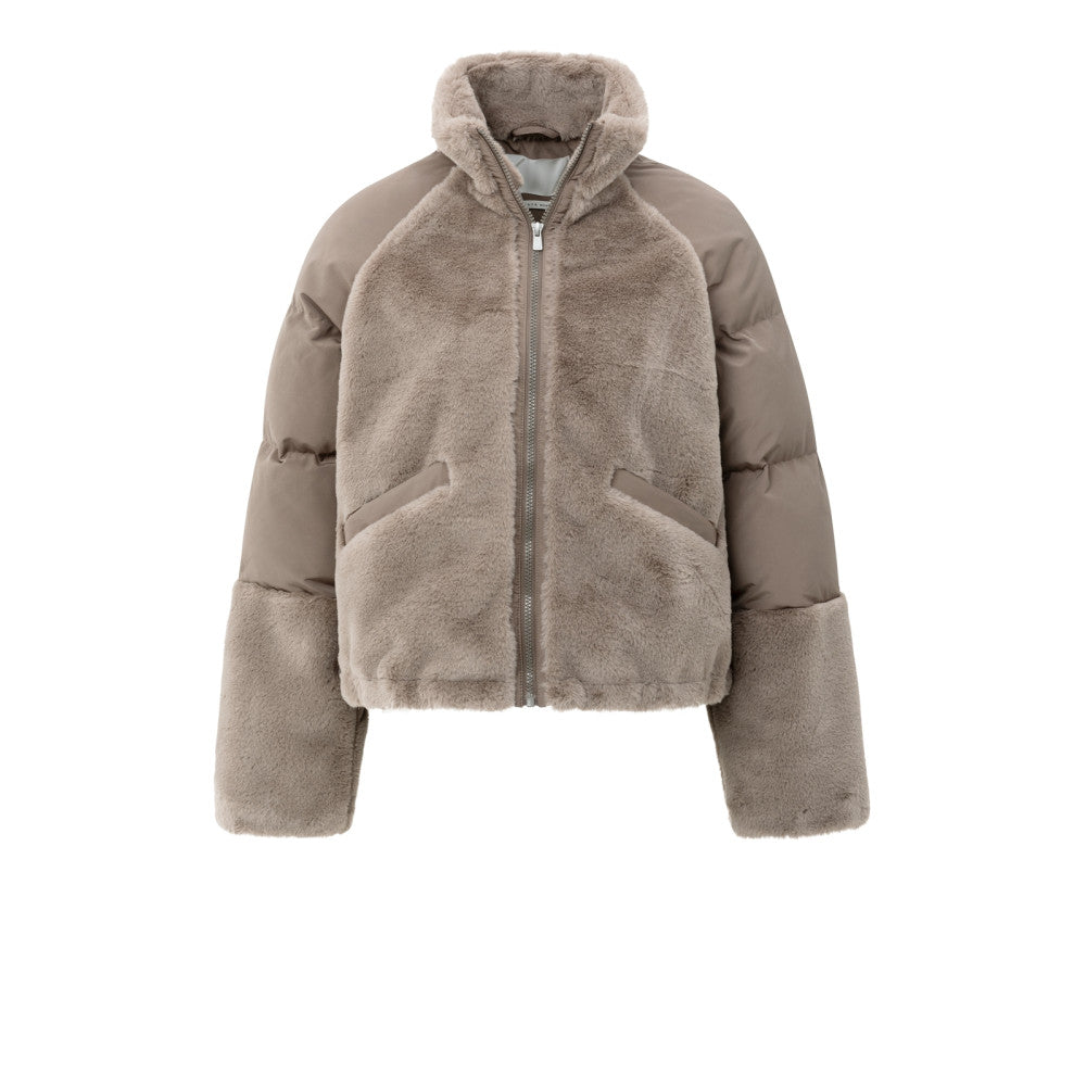 Yaya Kurze Teddyjacke mit gepolsterten Ärmeln