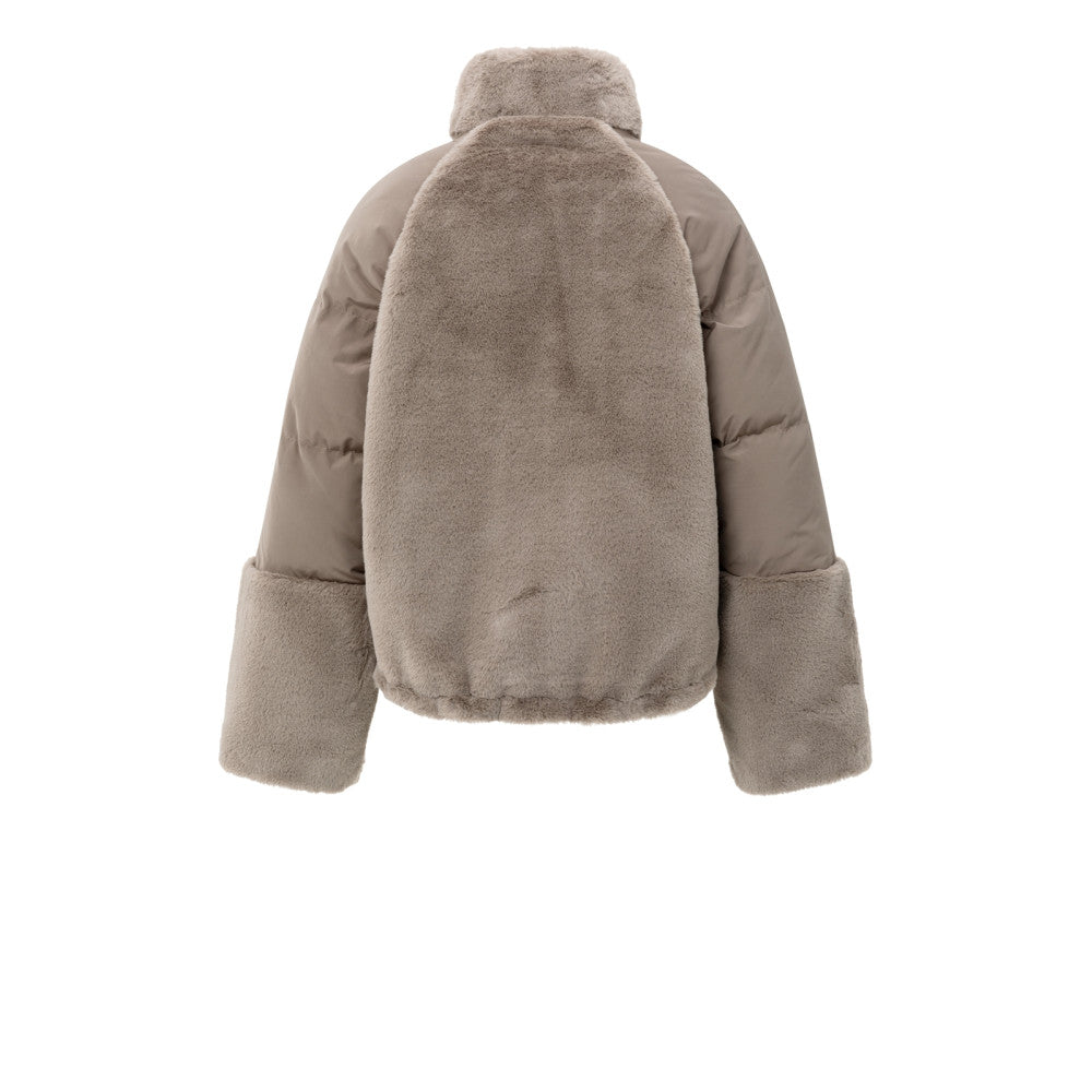 Yaya Kurze Teddyjacke mit gepolsterten Ärmeln