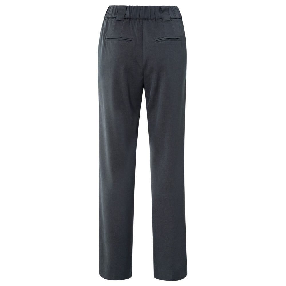 Yaya Gewebte Hose mit weitem Bein, Taschendetail und Schlitz