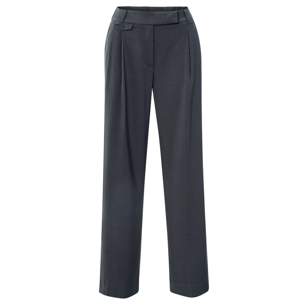 Yaya Gewebte Hose mit weitem Bein, Taschendetail und Schlitz