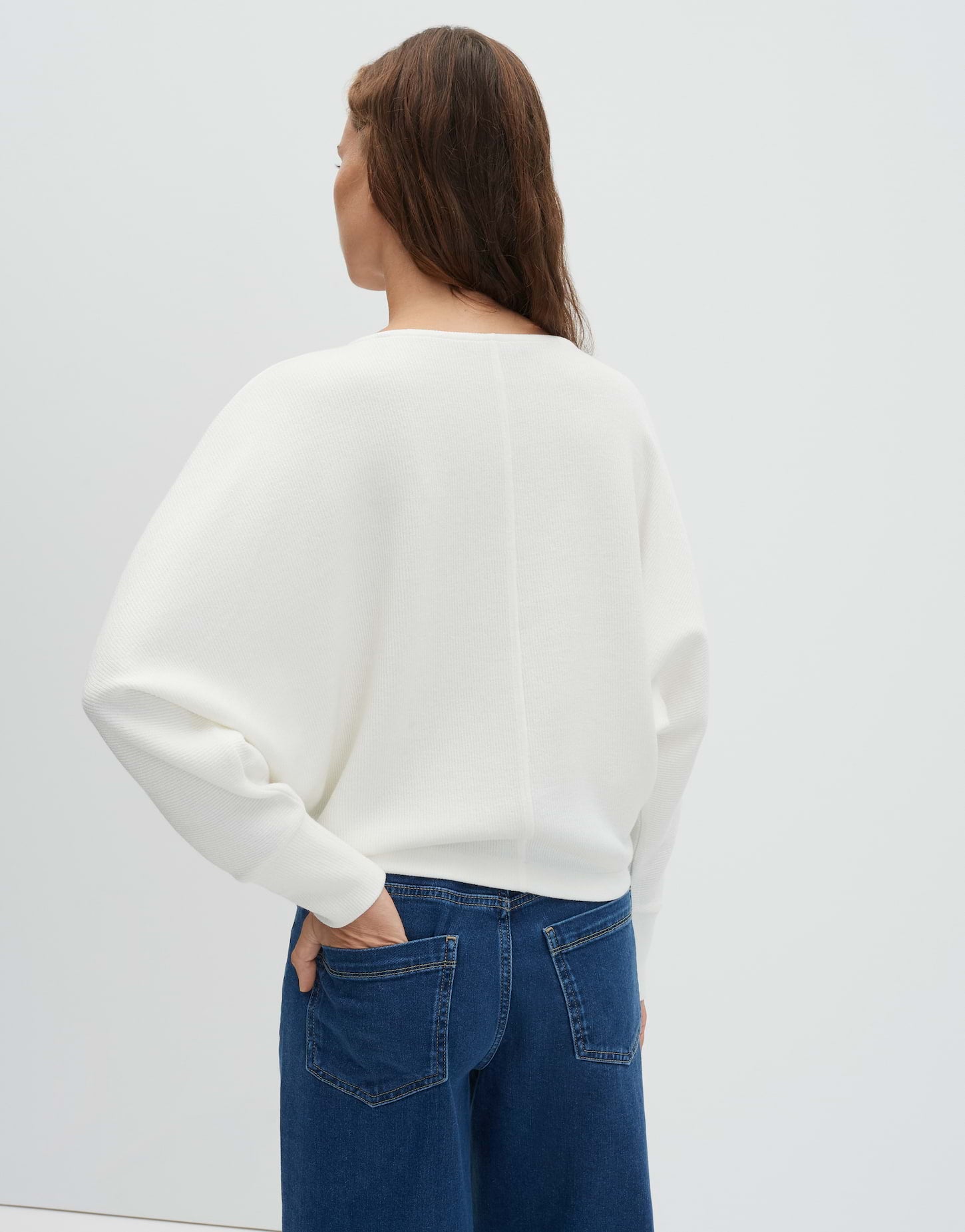 Someday Loose weiches Sweatshirt im Viskosemix Utibby texture