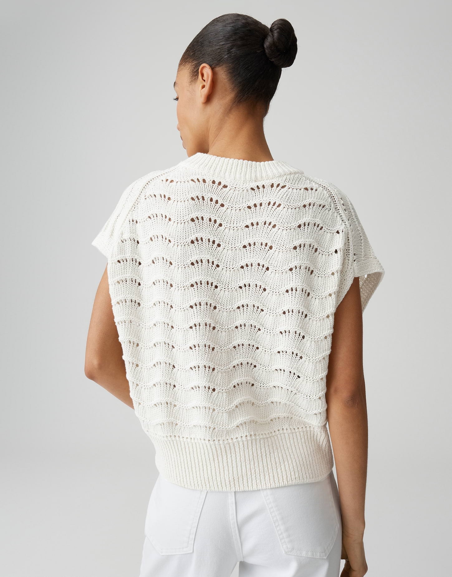OPUS Stricktop im Ajourstrick Regular Fit Pydra
