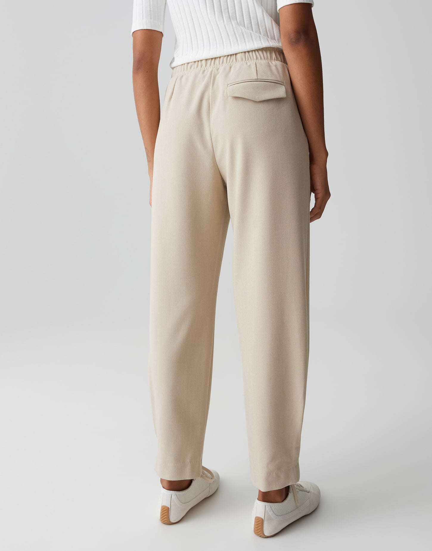 OPUS Relaxed City Pants in feiner Mélange Optik Myha flow