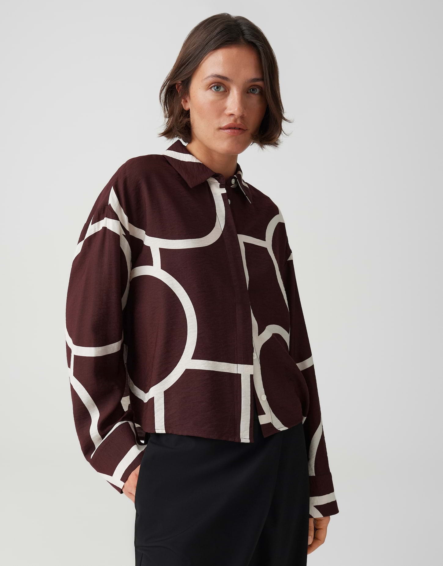 OPUS Printbluse aus Loose Fit  Fordoa atelier