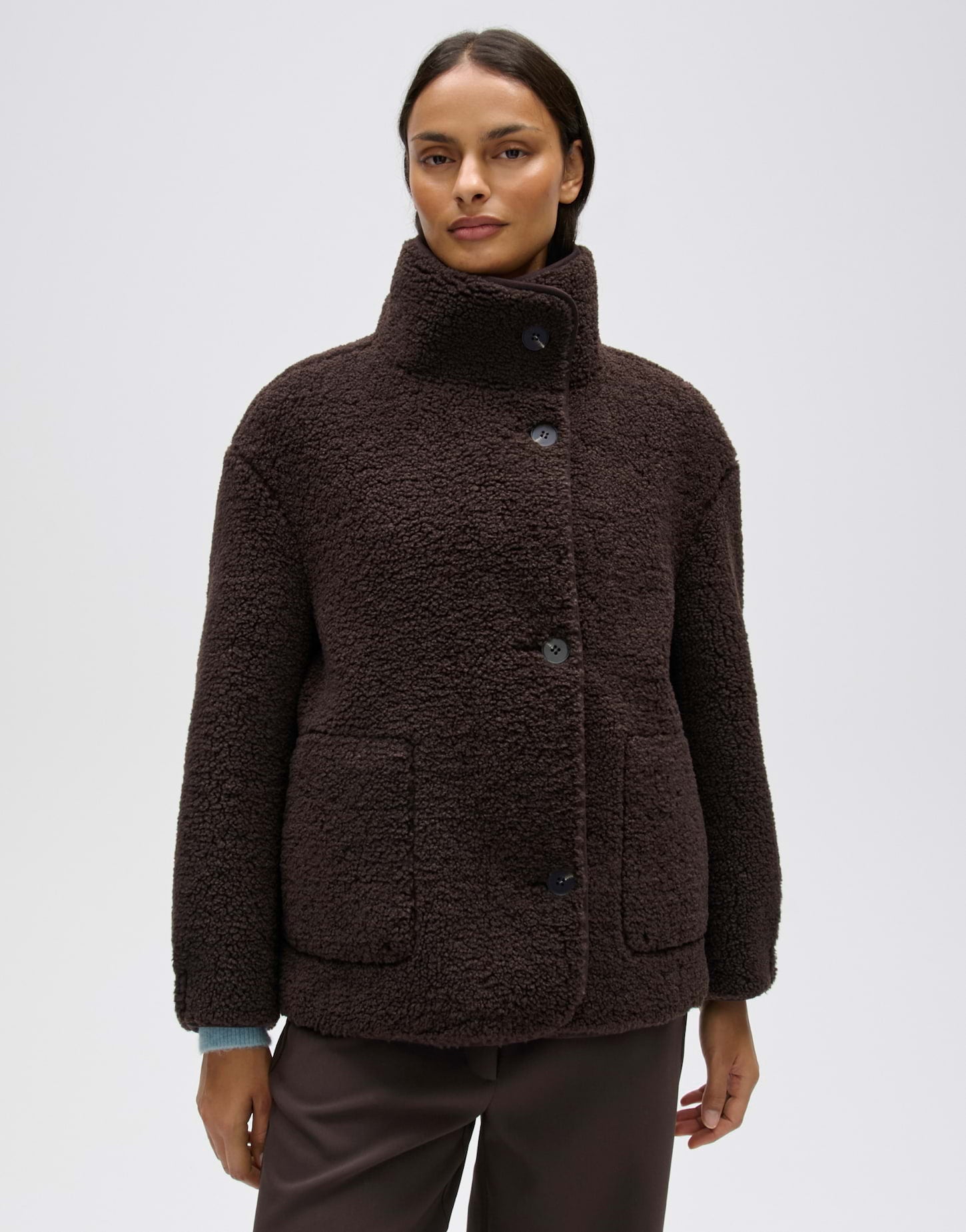 Wendejacke in Shearling Optik Regular Fit Haella
