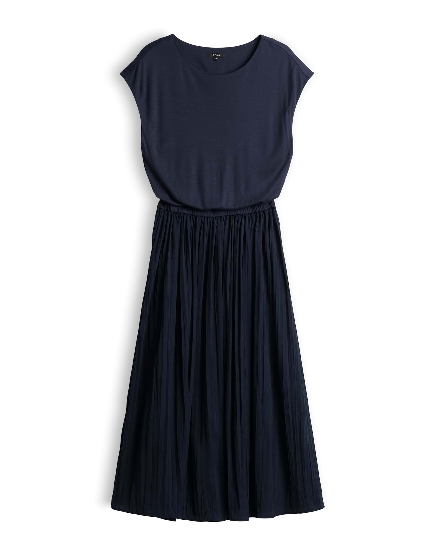 OPUS Plissiertes Midikleid mit Jerseytop Wabella