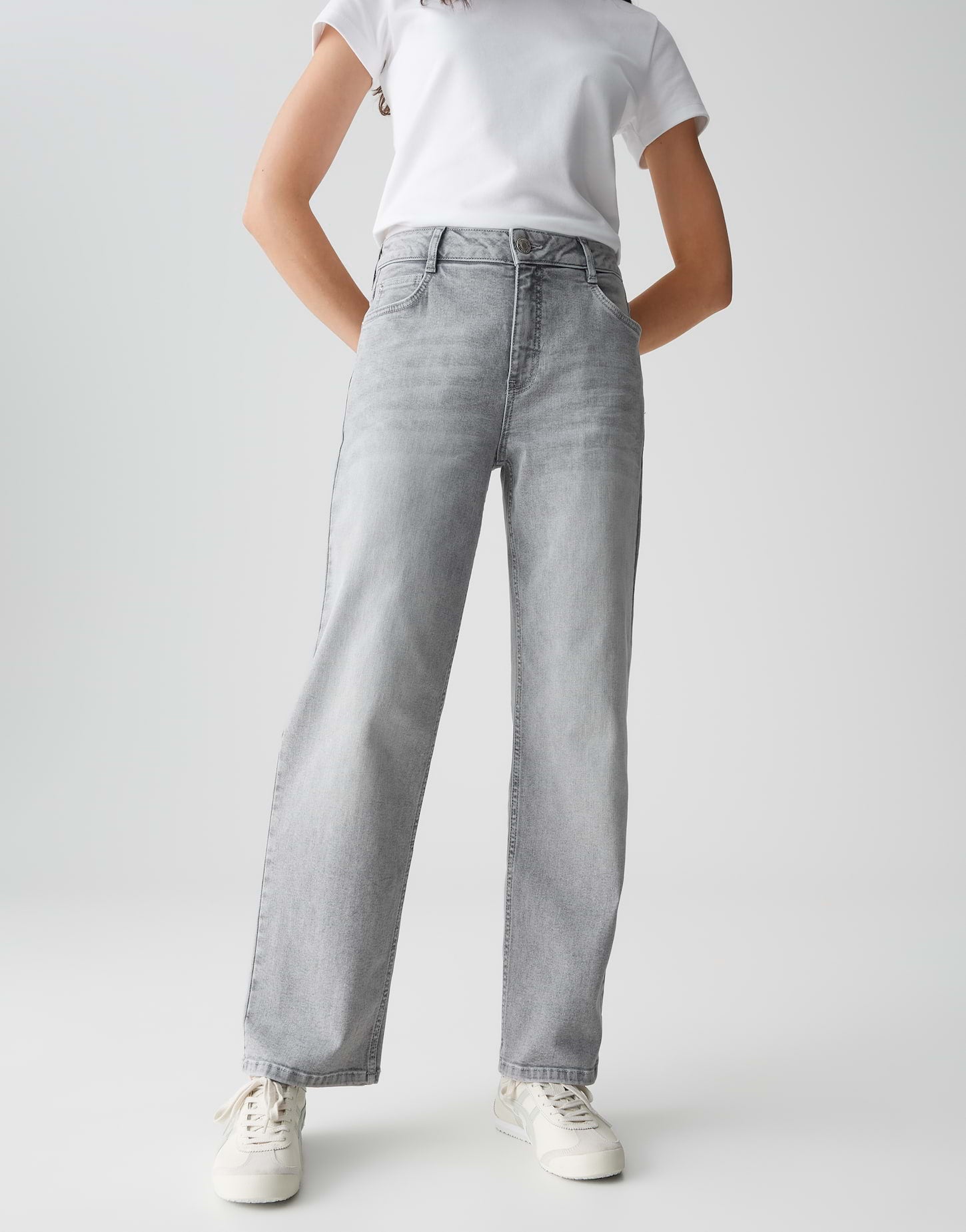 OPUS Straight Jeans aus BCI Cotton Mix Mid Rise Miva align