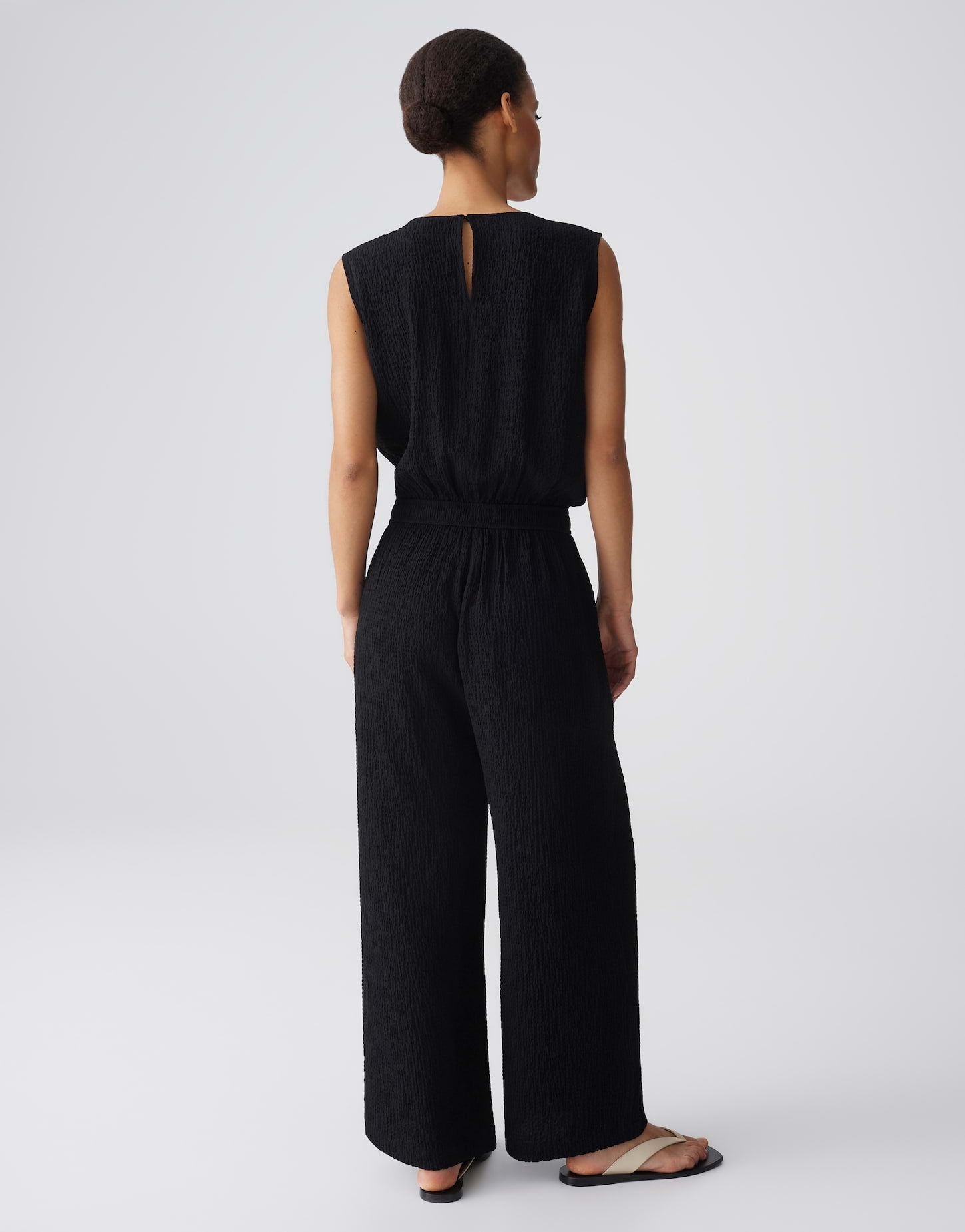 OPUS Jumpsuit in Seersucker Struktur Mylara