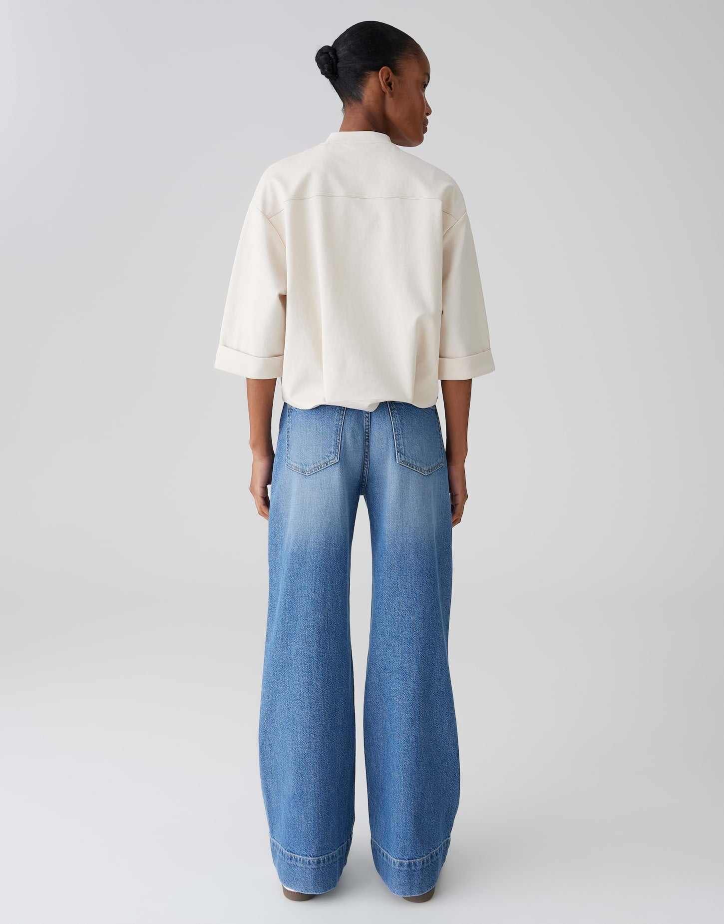 OPUS Sweatjacke im Blouson Stil Loose Fit Goros