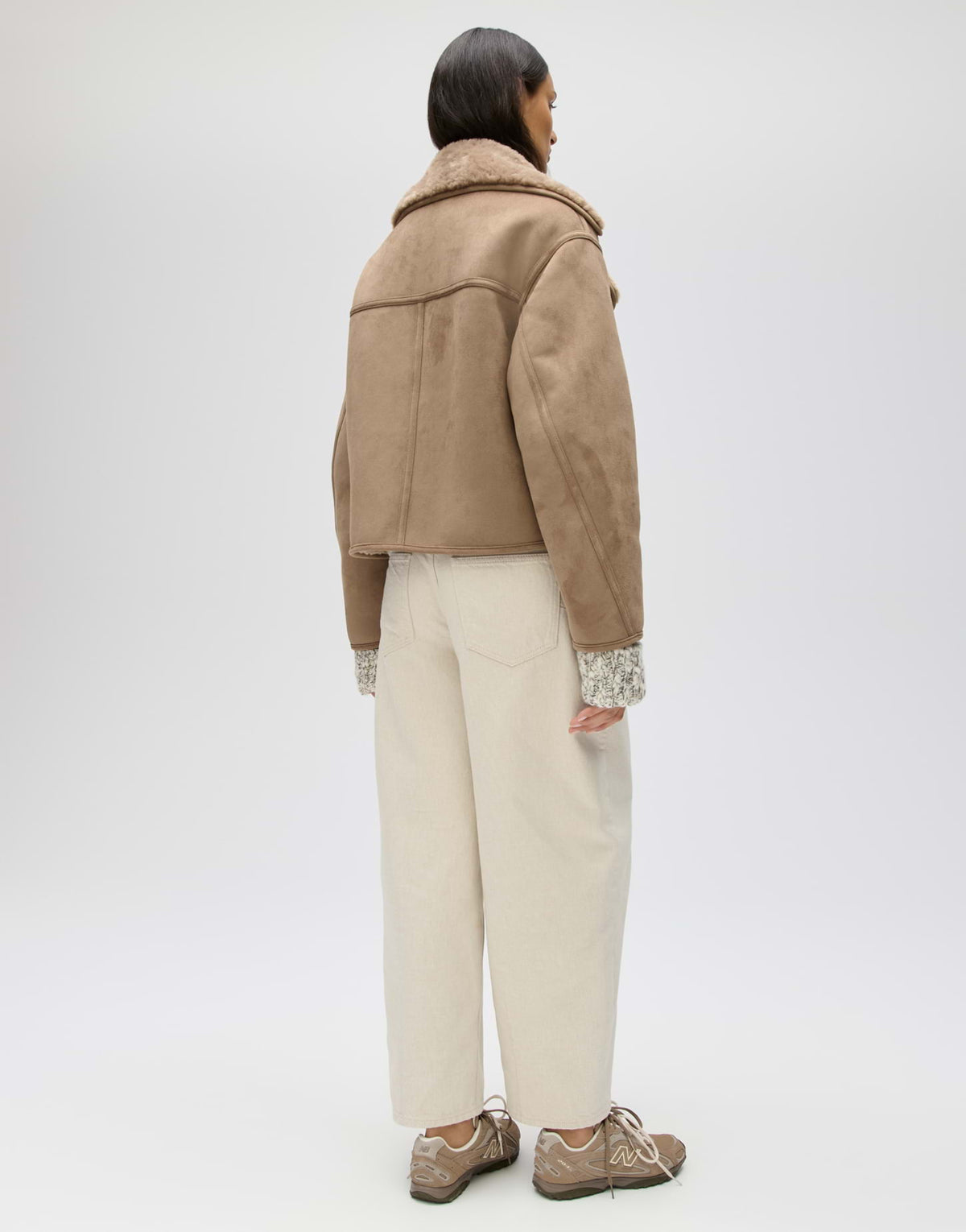 Wendejacke im Shearling Look Loose Fit Hafira