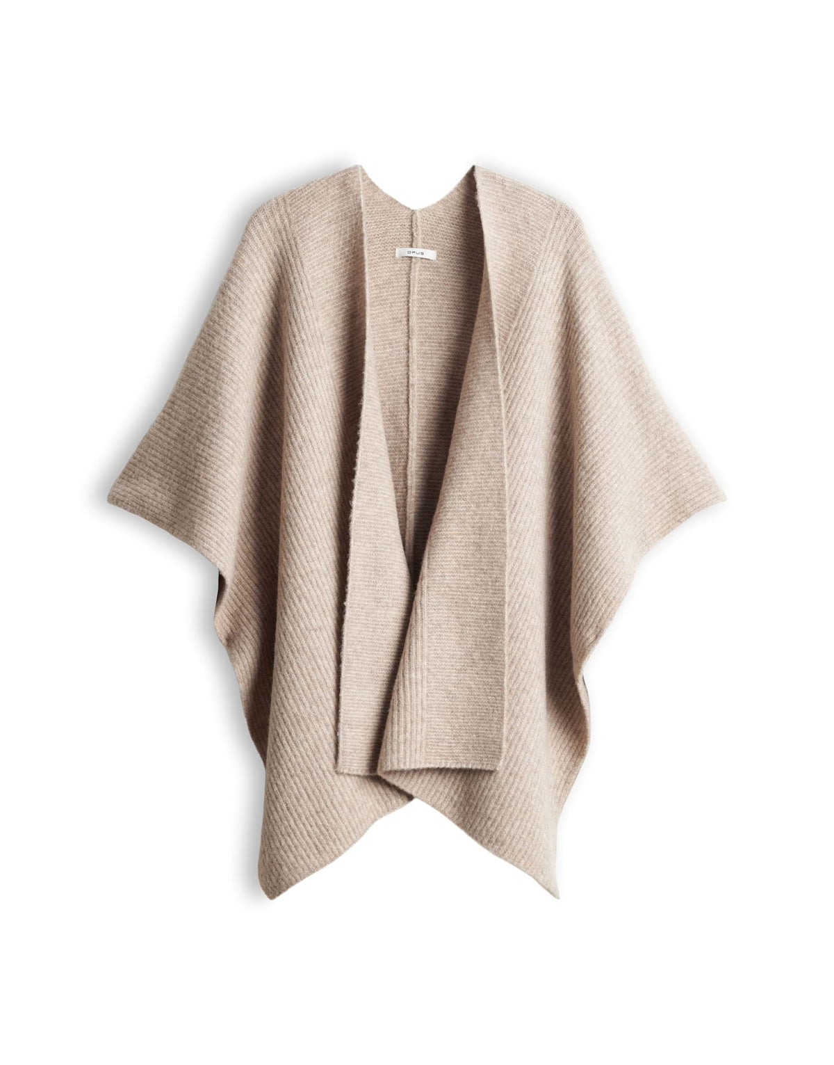 Rippstrickcape mit Wolle Ablanki cape