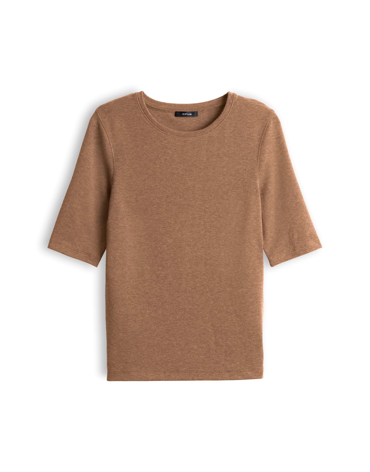 OPUS Jerseyshirt mit feiner Mélange Slim Fit Sorela