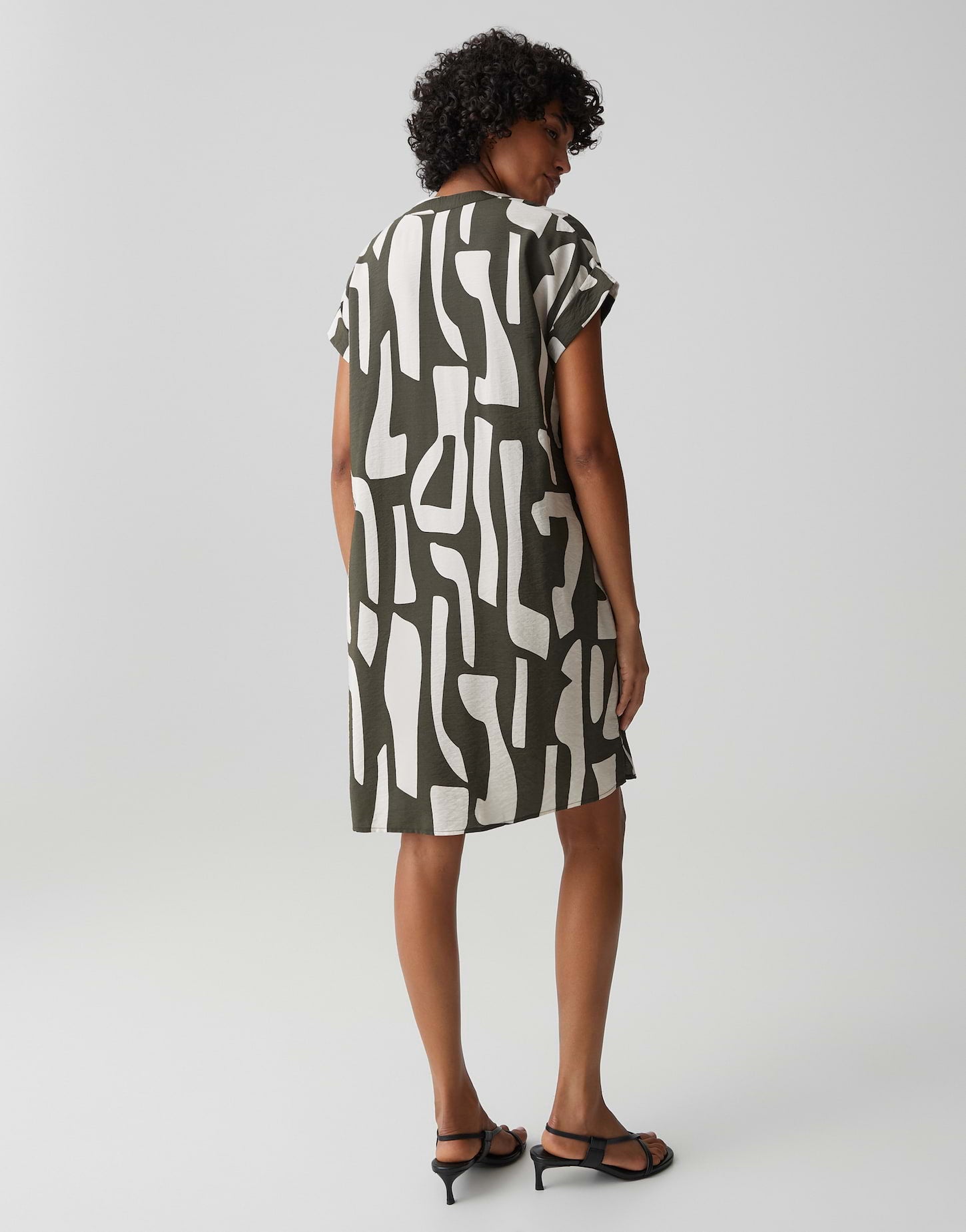 OPUS Bedrucktes Shirtkleid Wulana dune