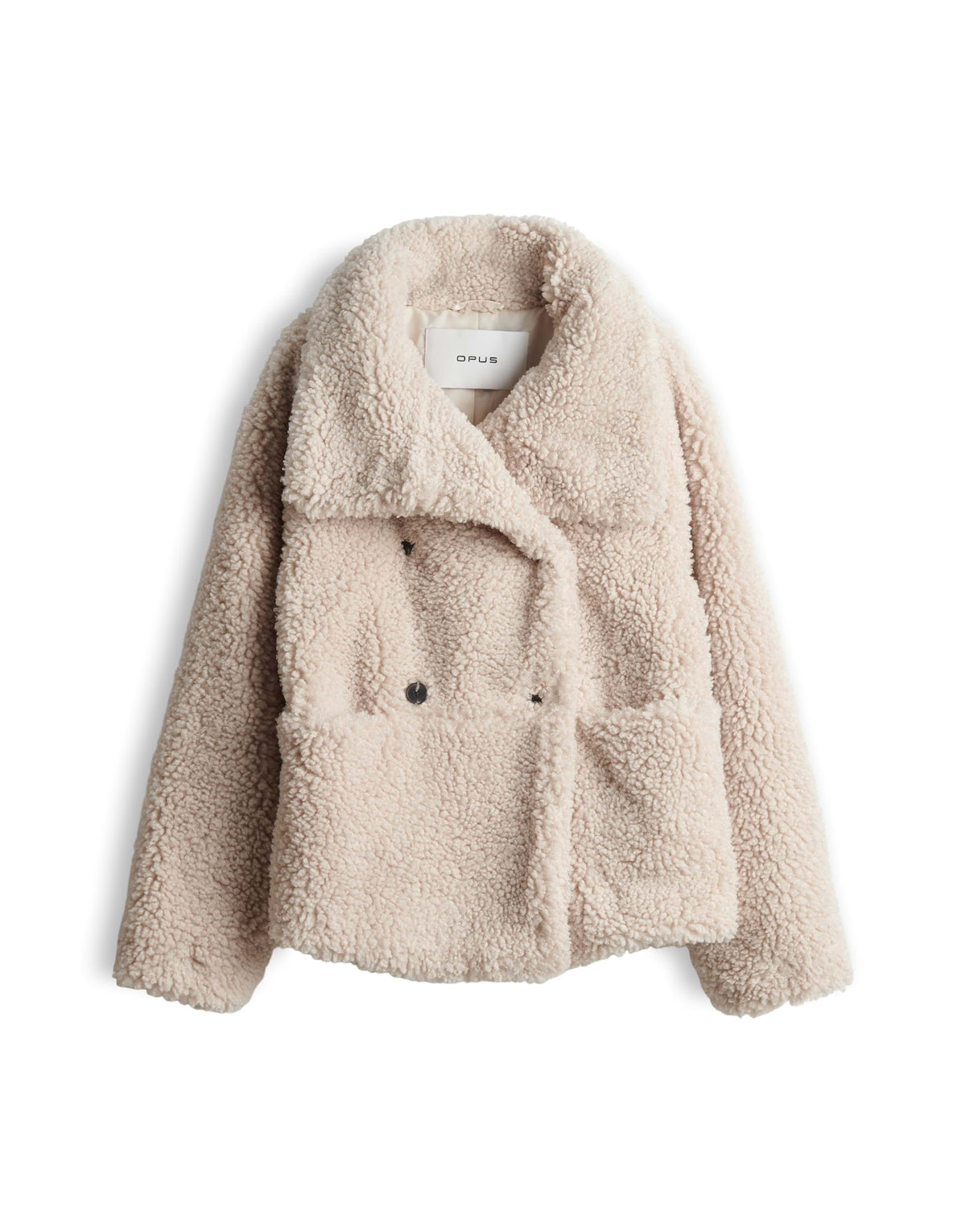 Cabanjacke aus weichem Teddyplüsch Regular Fit Halko