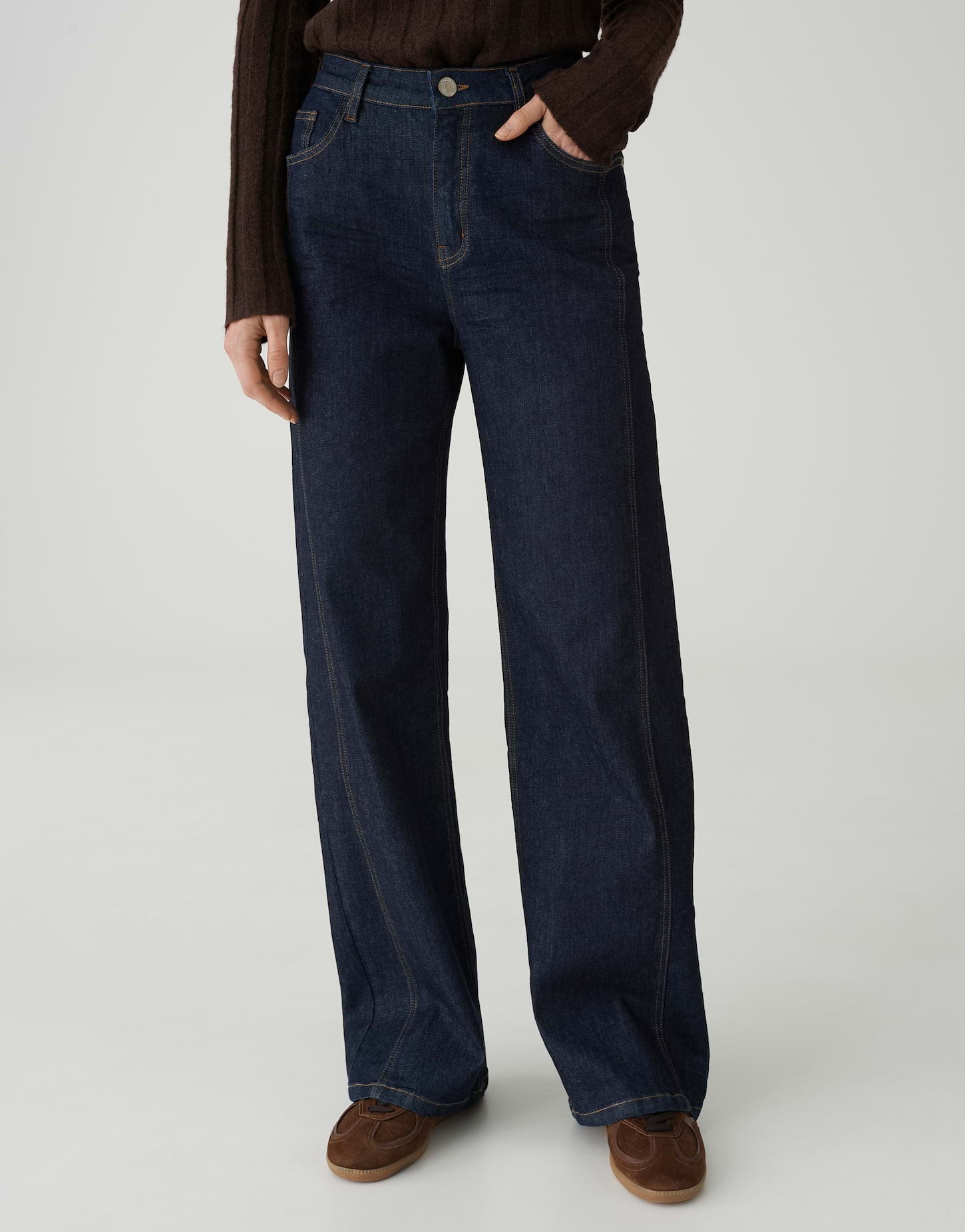 OPUS Wide Leg Jeans Mid Rise Miva bold