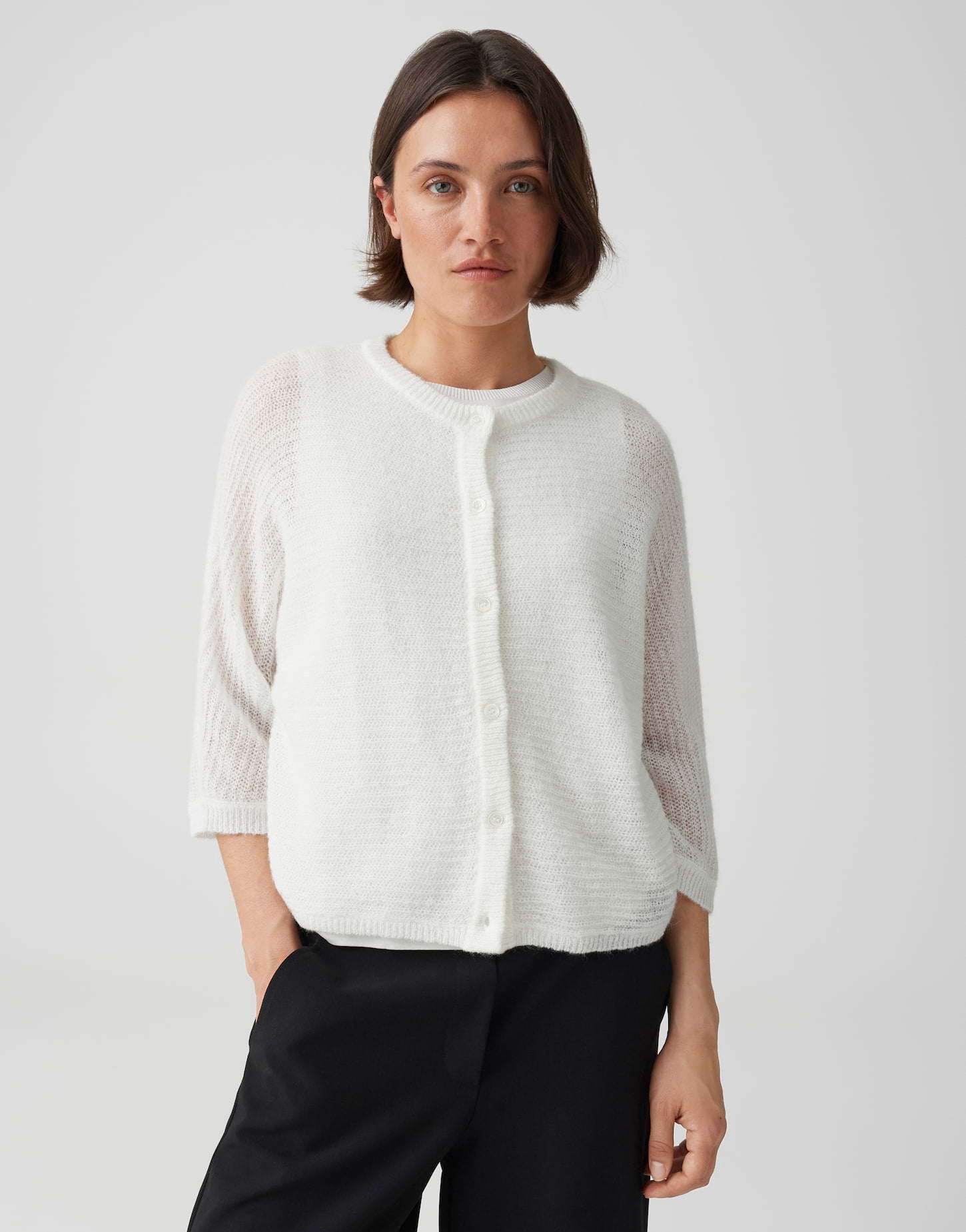 OPUS Boxy Strickjacke Daris