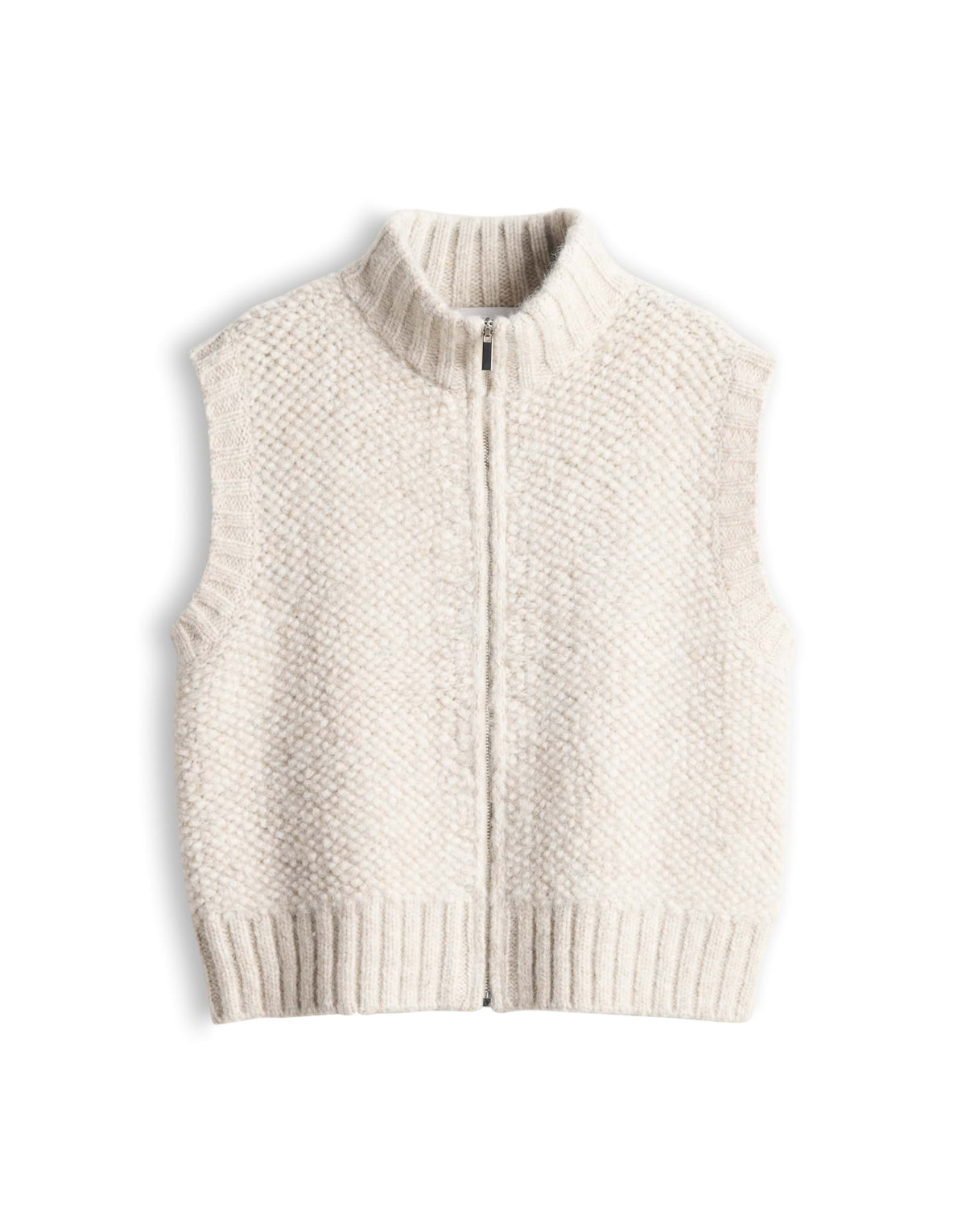 Strickweste mit dreidimensionaler Textur Slim Fit Duppi