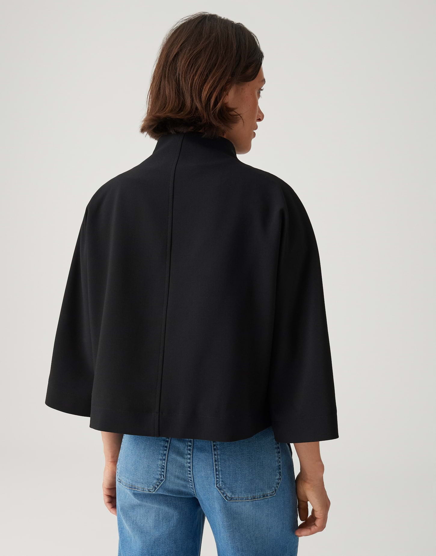 OPUS Kurzjacke im Cape Stil Loose Fit Jalusi