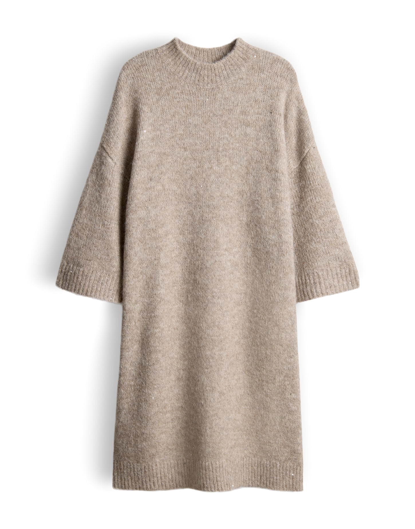 OPUS weiches Strickkleid mit Glanz Effekt Waliet