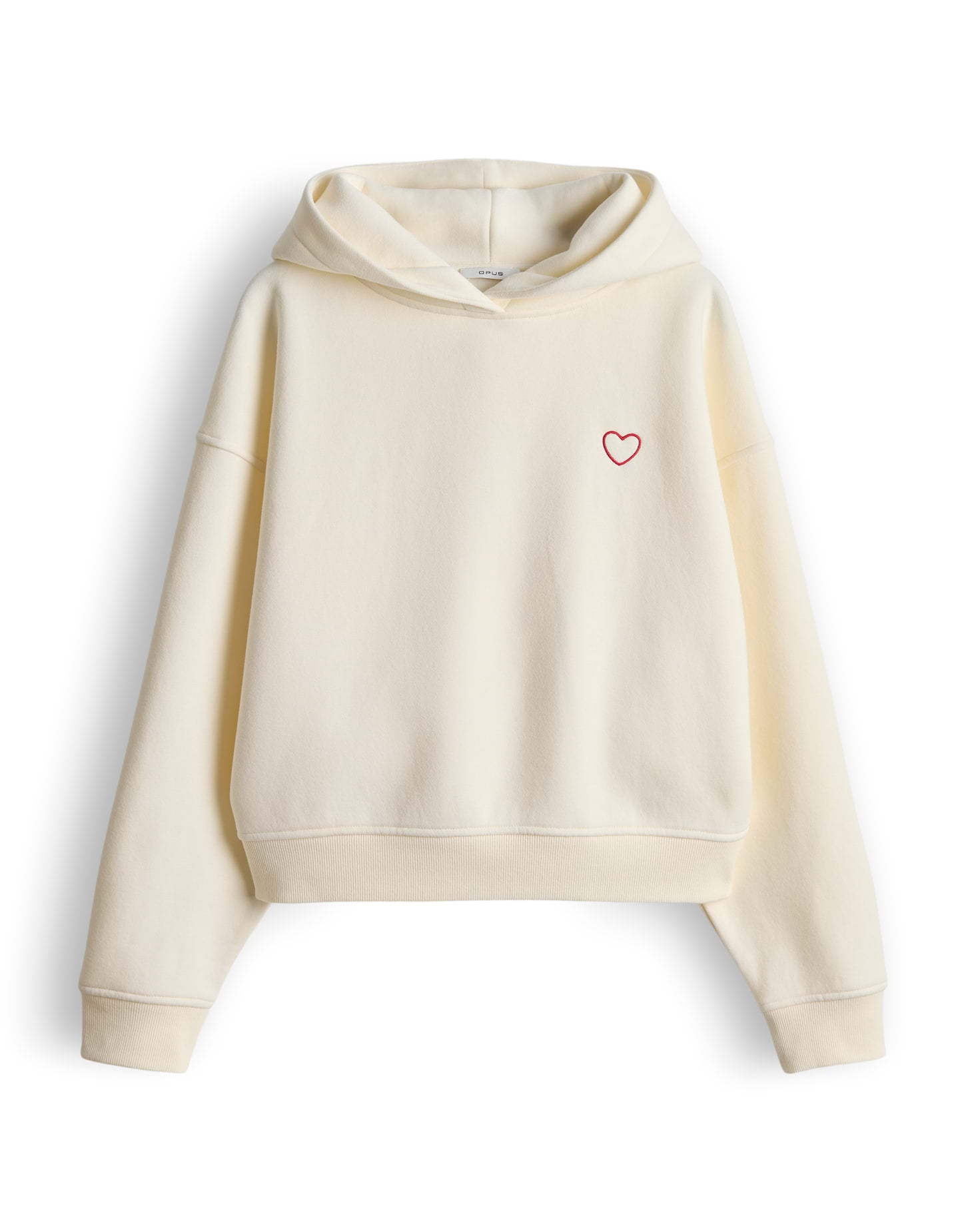 OPUS Weicher Kapuzenpullover mit Herz Regular Fit Galentine