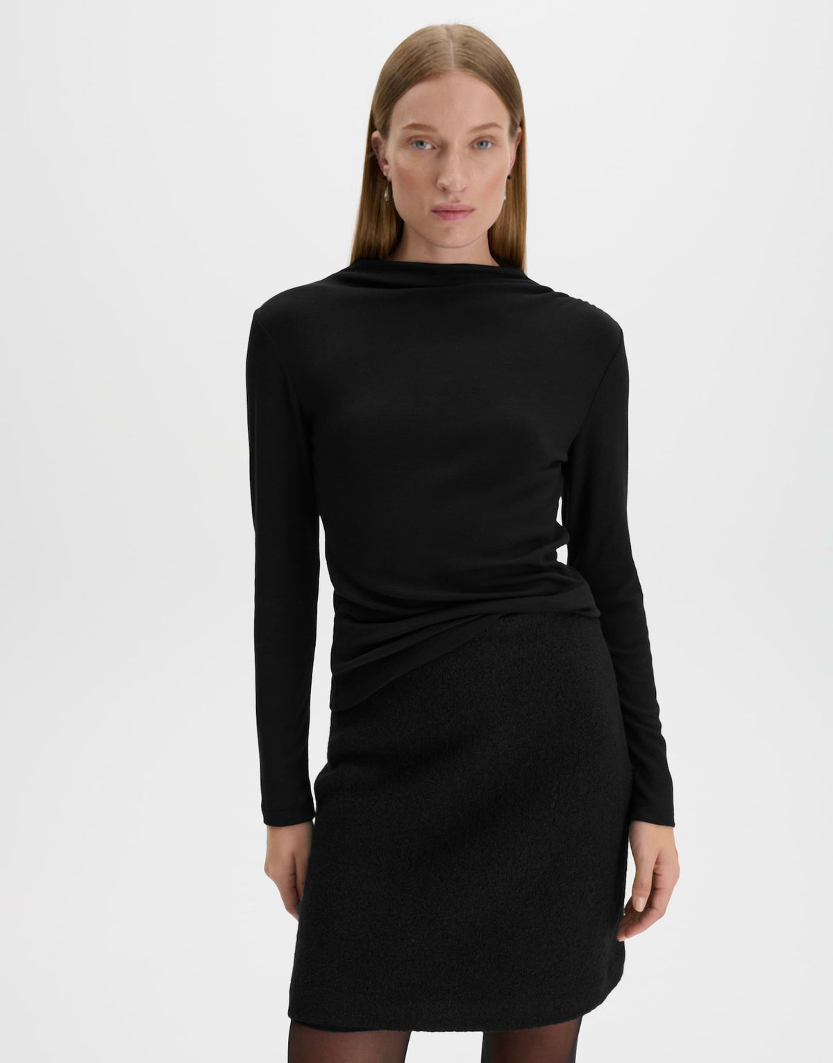 Longsleeve mit Faltendetail an der Schulter Slim Fit Klace
